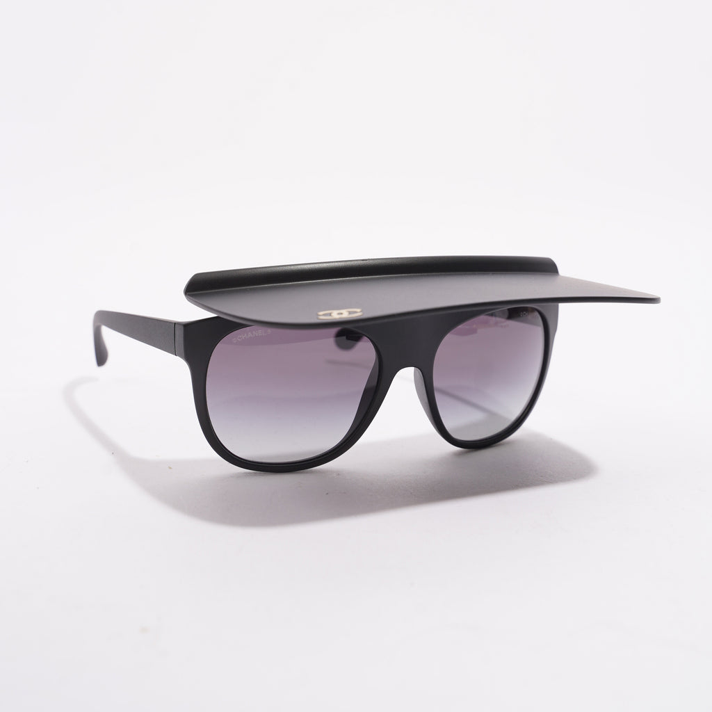 Chanel Womens Visor Sunglasses Black Acetate – Luxe Collective