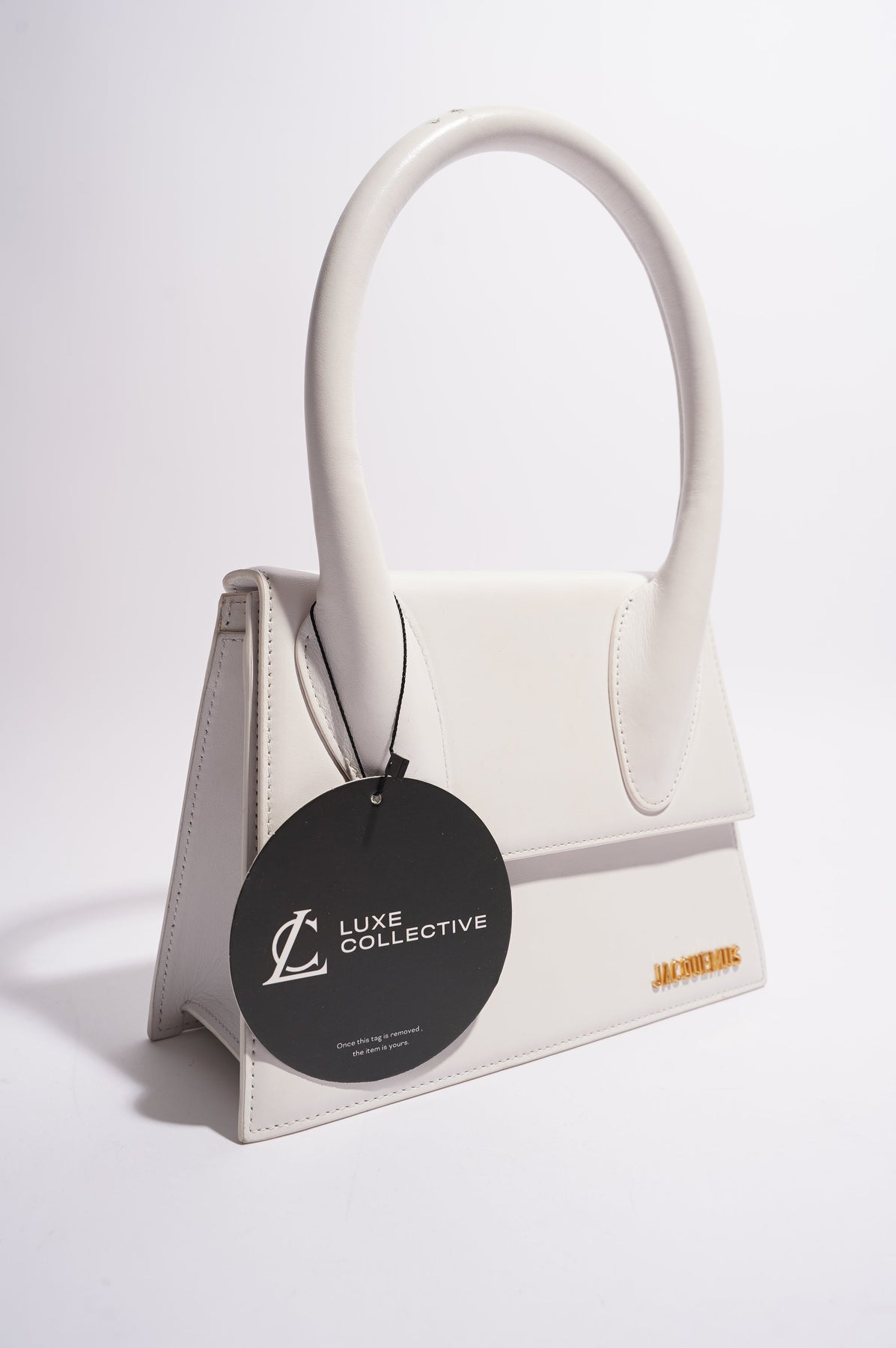 Jacquemus Womens Le Grand Chiquito Bag White Leather – Luxe Collective