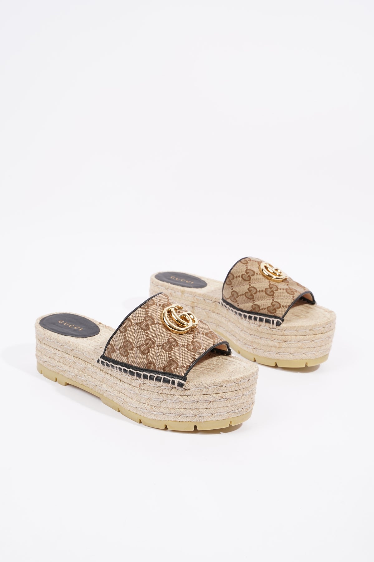 Wedge gucci sandals hot sale