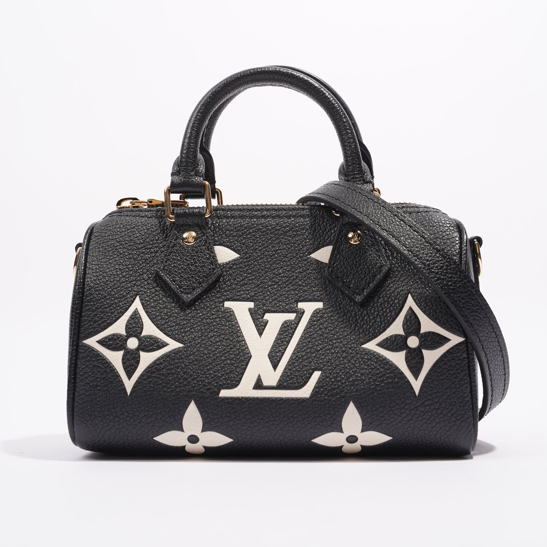 Louis Vuitton Womens Speedy Bandouliere Bag Monogram Empreinte Leather –  Luxe Collective