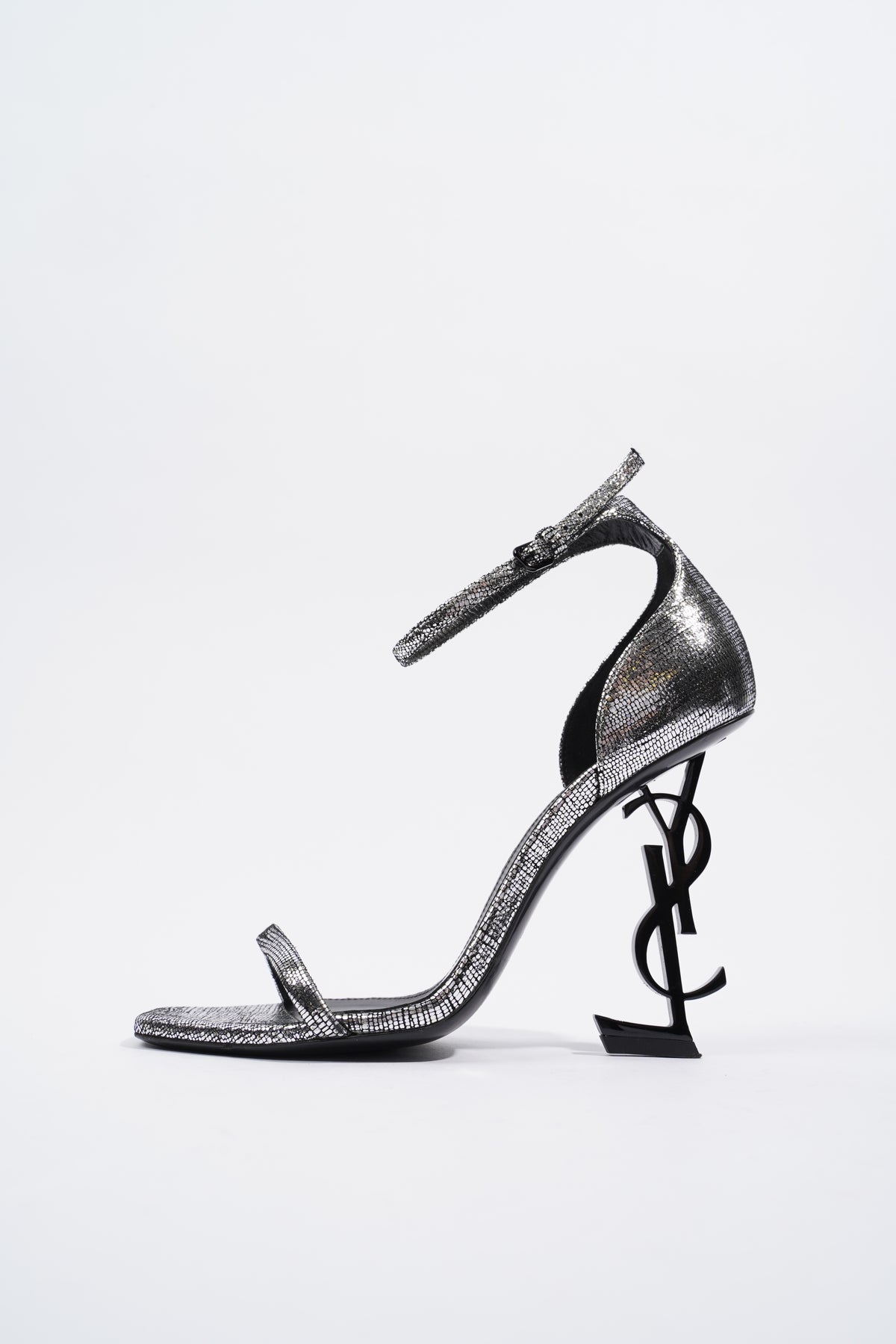 Saint laurent hot sale silver heels