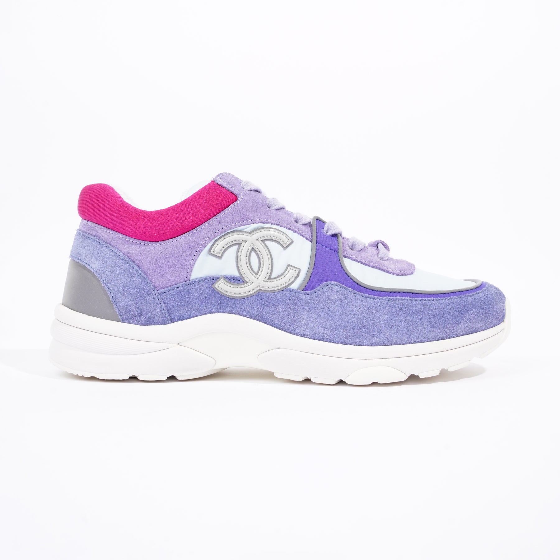 Chanel sale purple shoes