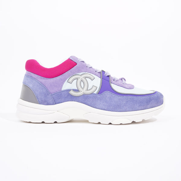 Purple chanel hot sale shoes