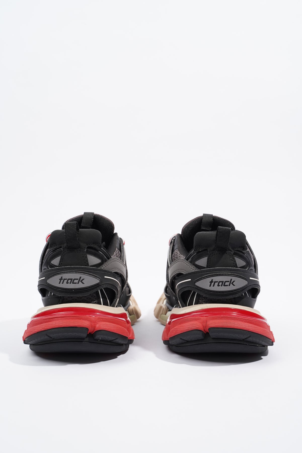 Balenciaga Track 2 Sneaker in Black & Grey & Red