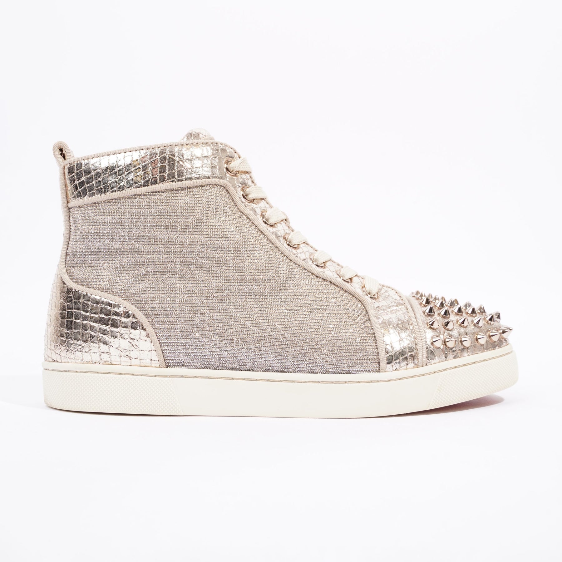 Lou Spikes woman - High-top sneakers - Silver - Christian Louboutin