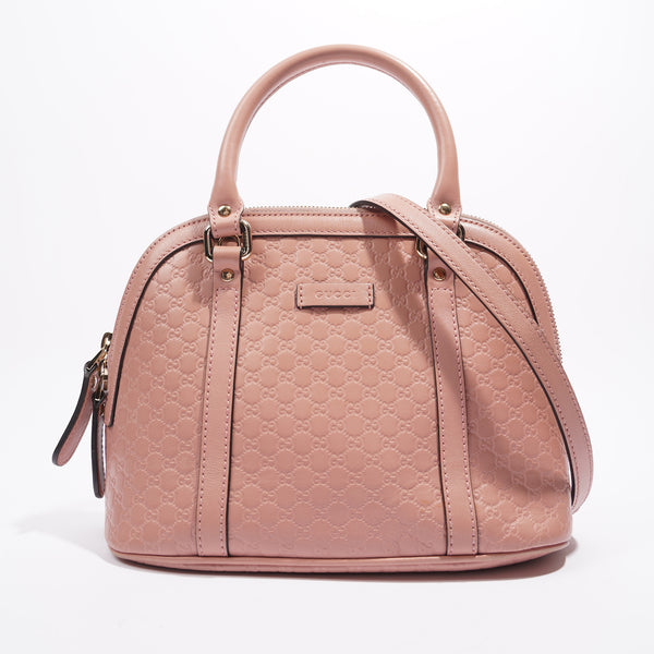 Gucci Dome Bag Pink Guccissima Mini Luxe Collective