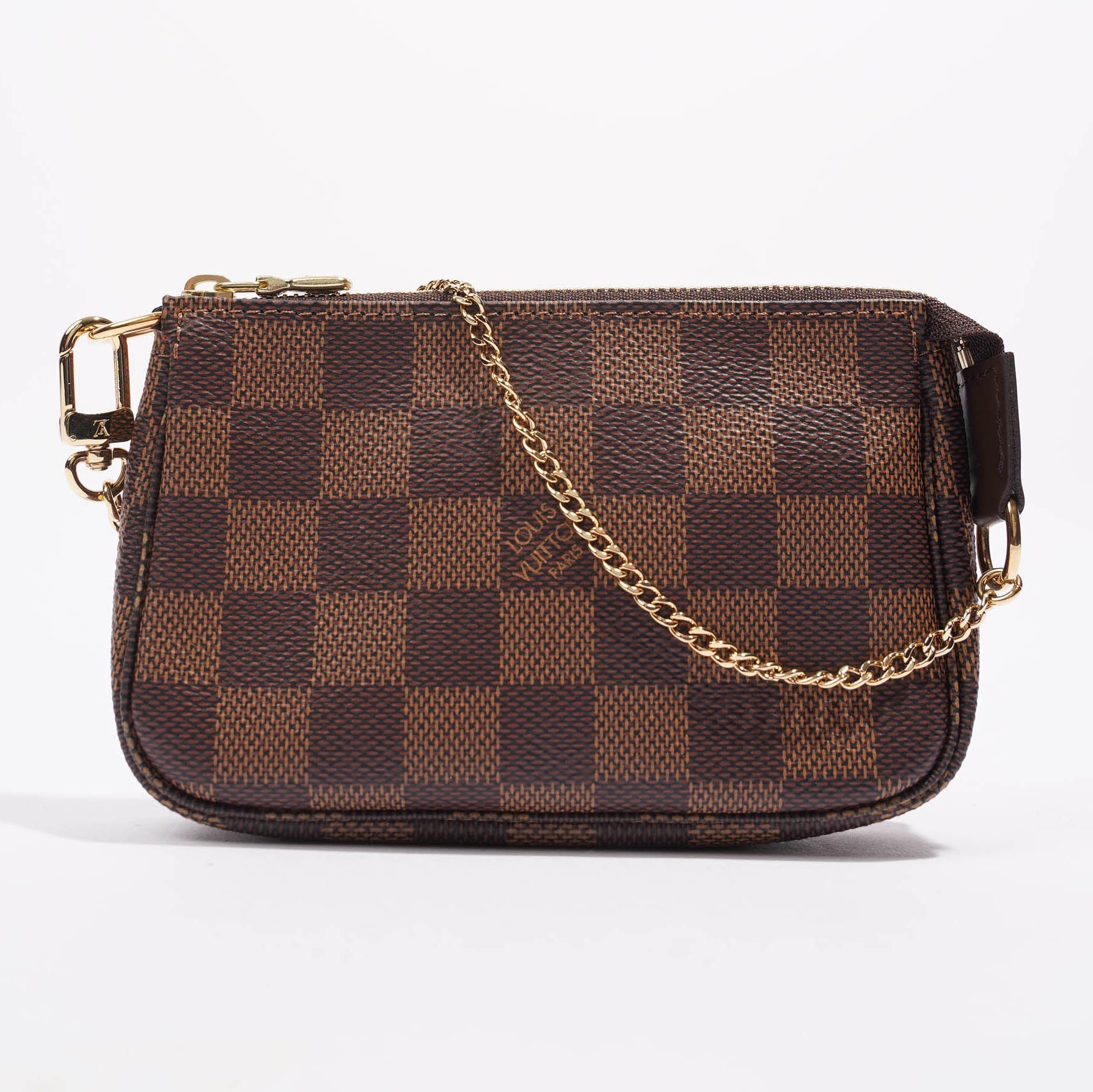 Mini pochette sale damier ebene