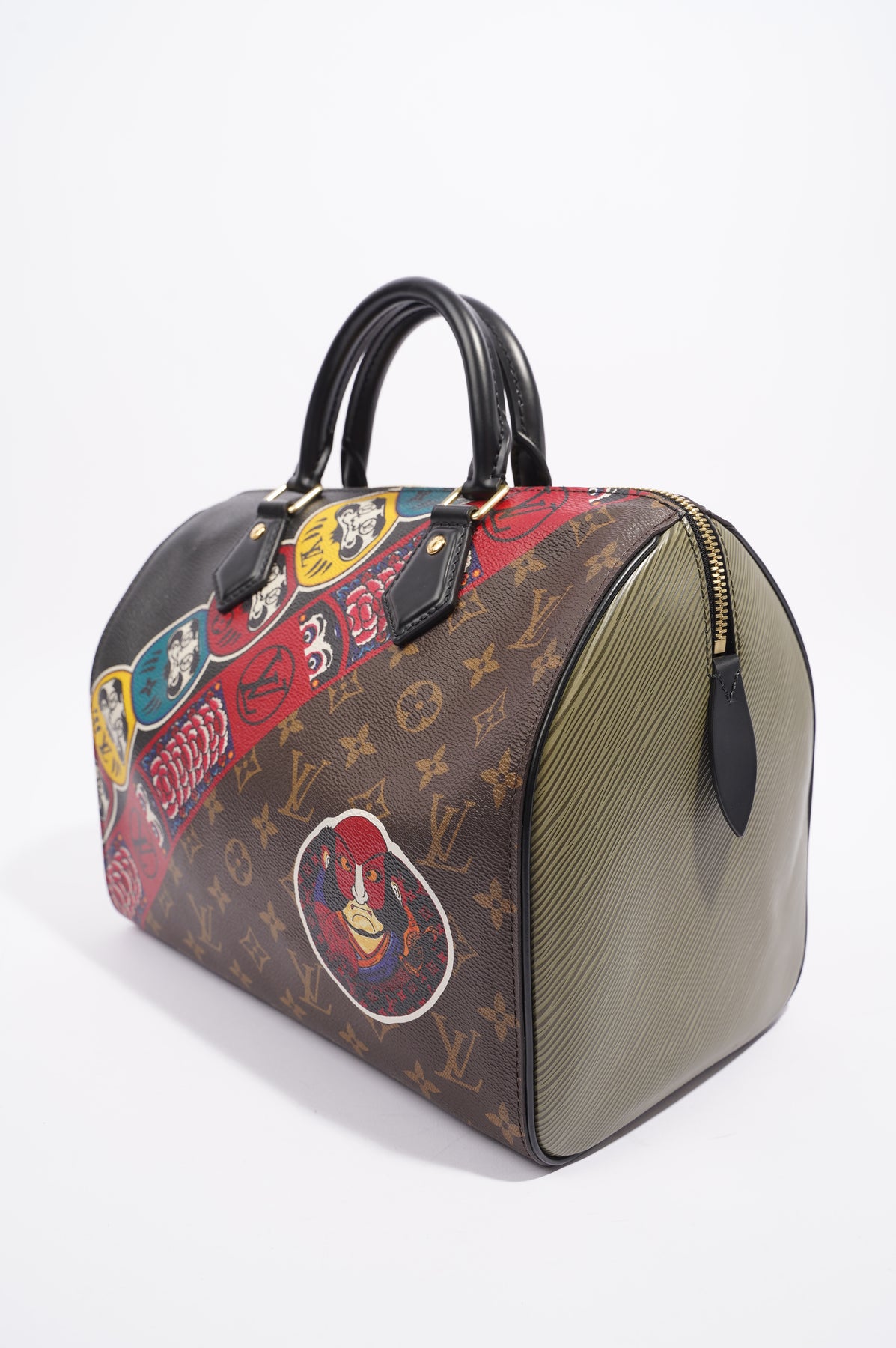 Louis Vuitton Kabuki Speedy 30 Monogram Canvas Satchel Bag