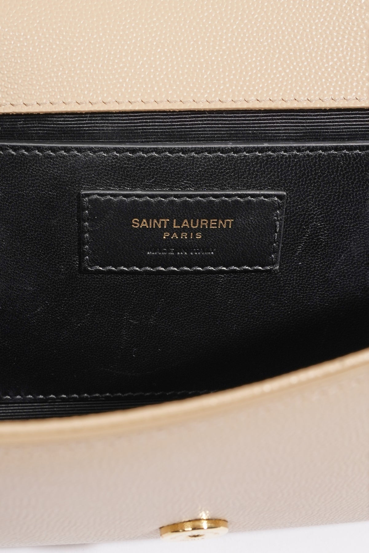 Saint Laurent Nude Leather Monogram Kate Clutch Saint Laurent Paris