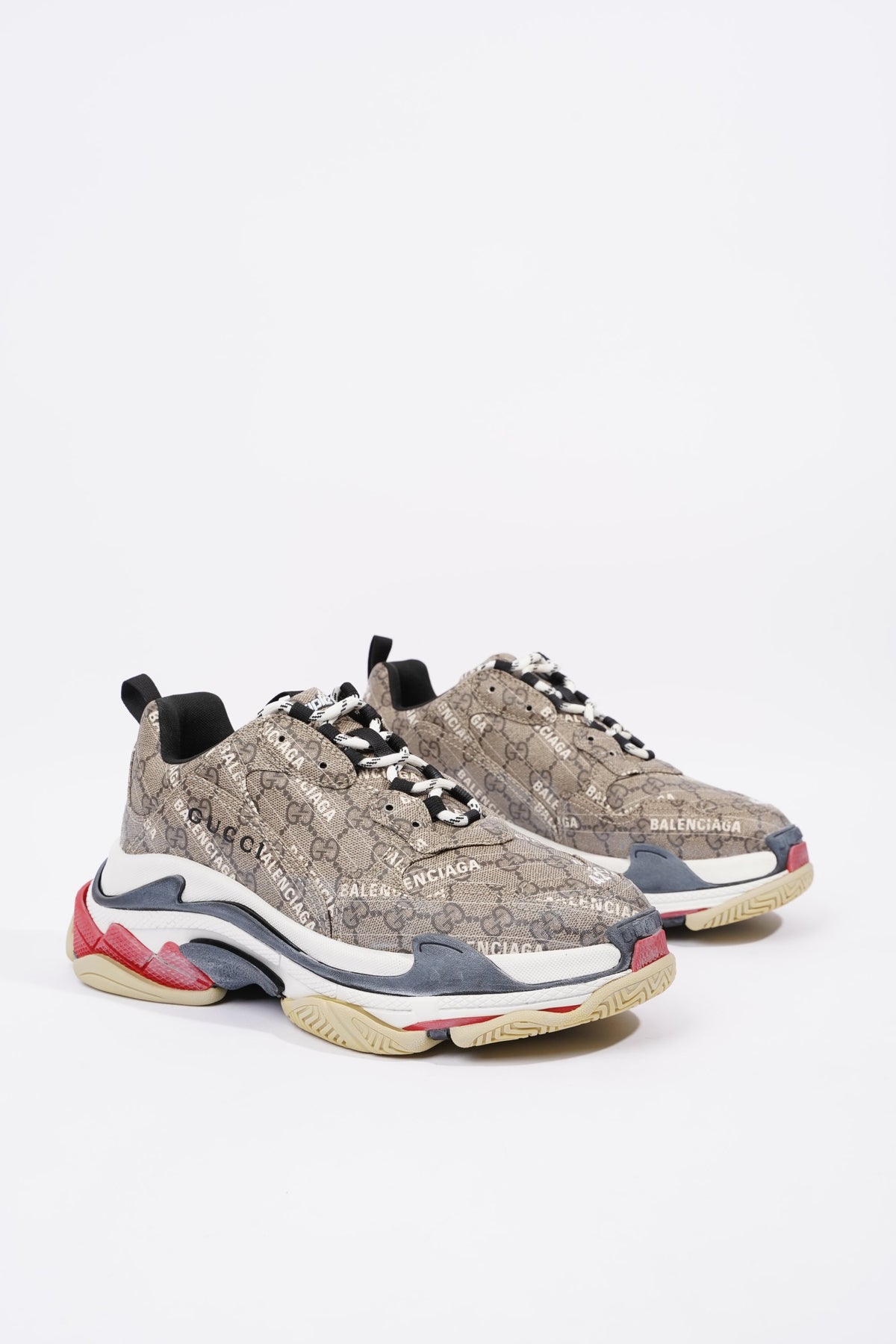 Balenciaga x Gucci Mens Triple S Supreme / Blue / Red EU 42 / UK 8