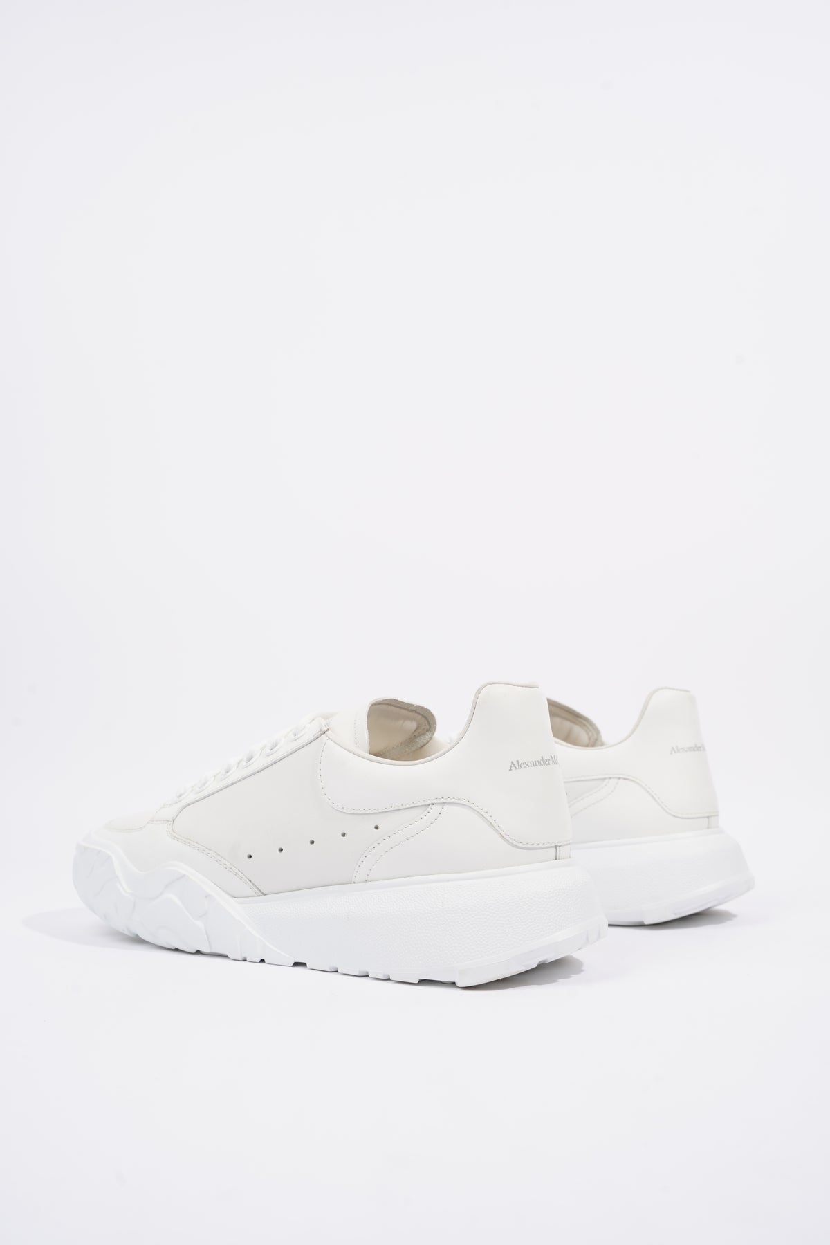 Womens white alexander mcqueen clearance trainers