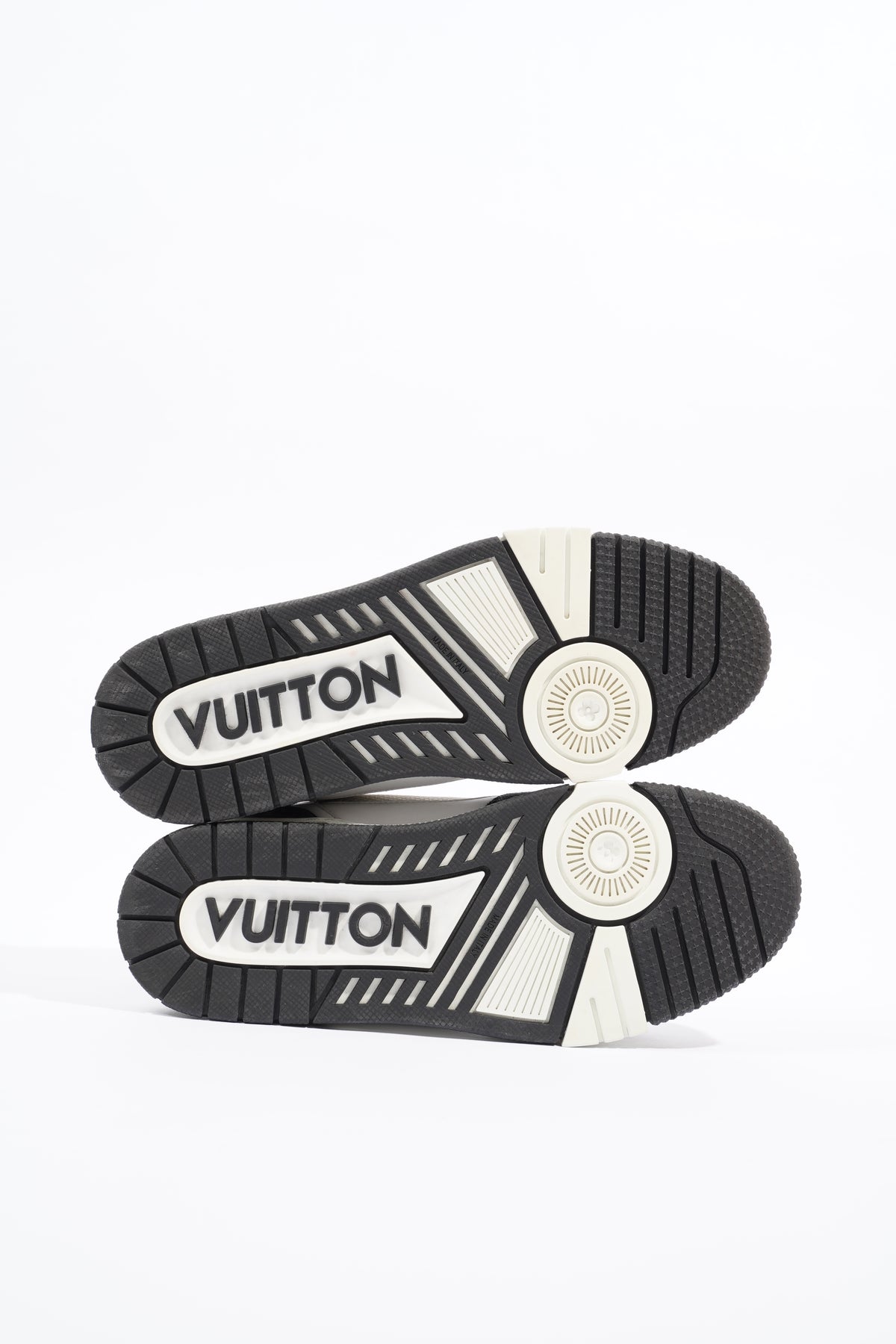Louis Vuitton LV Trainer Velcro Strap Denim Black White Sneakers