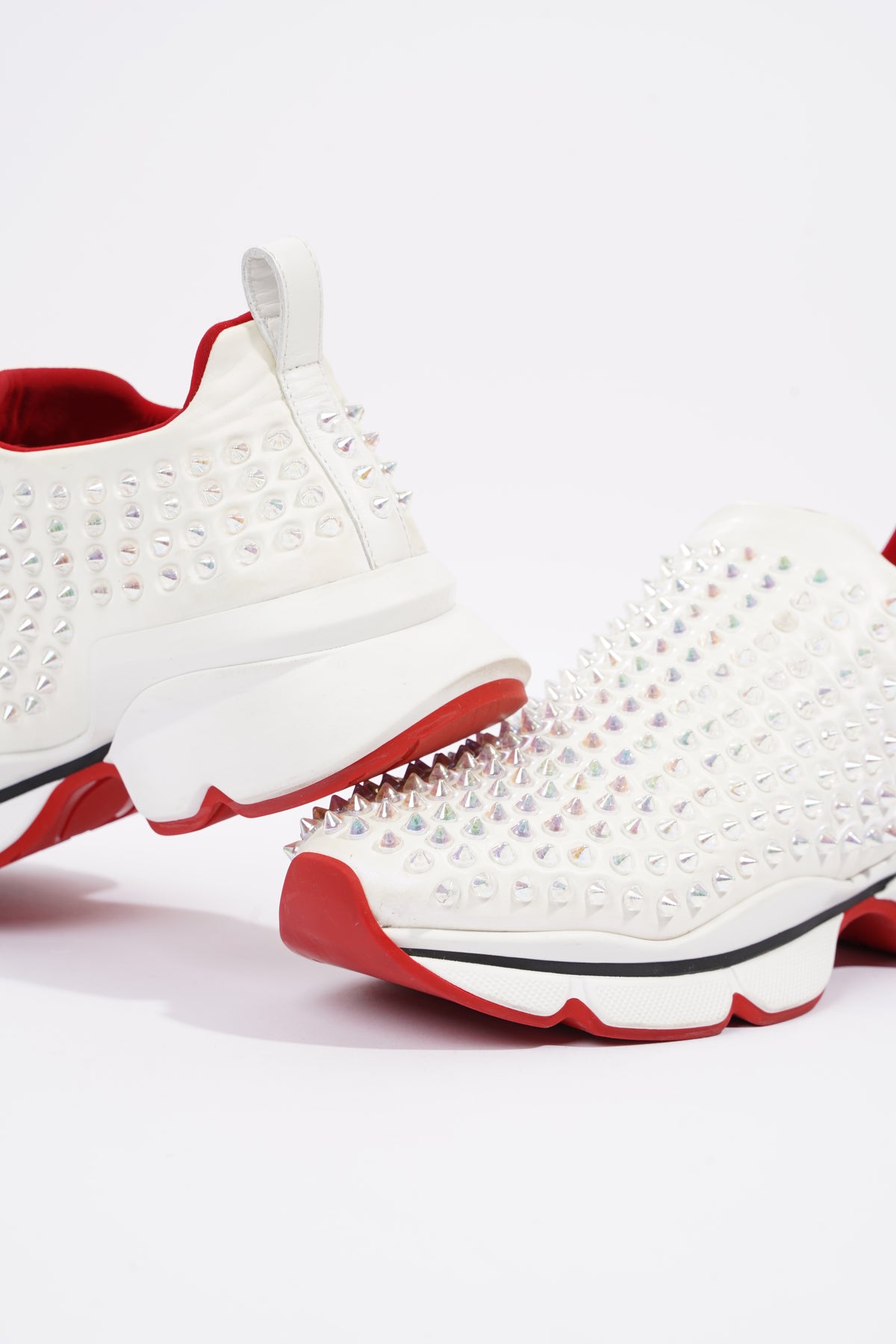 Louboutin trainers spikes on sale womens