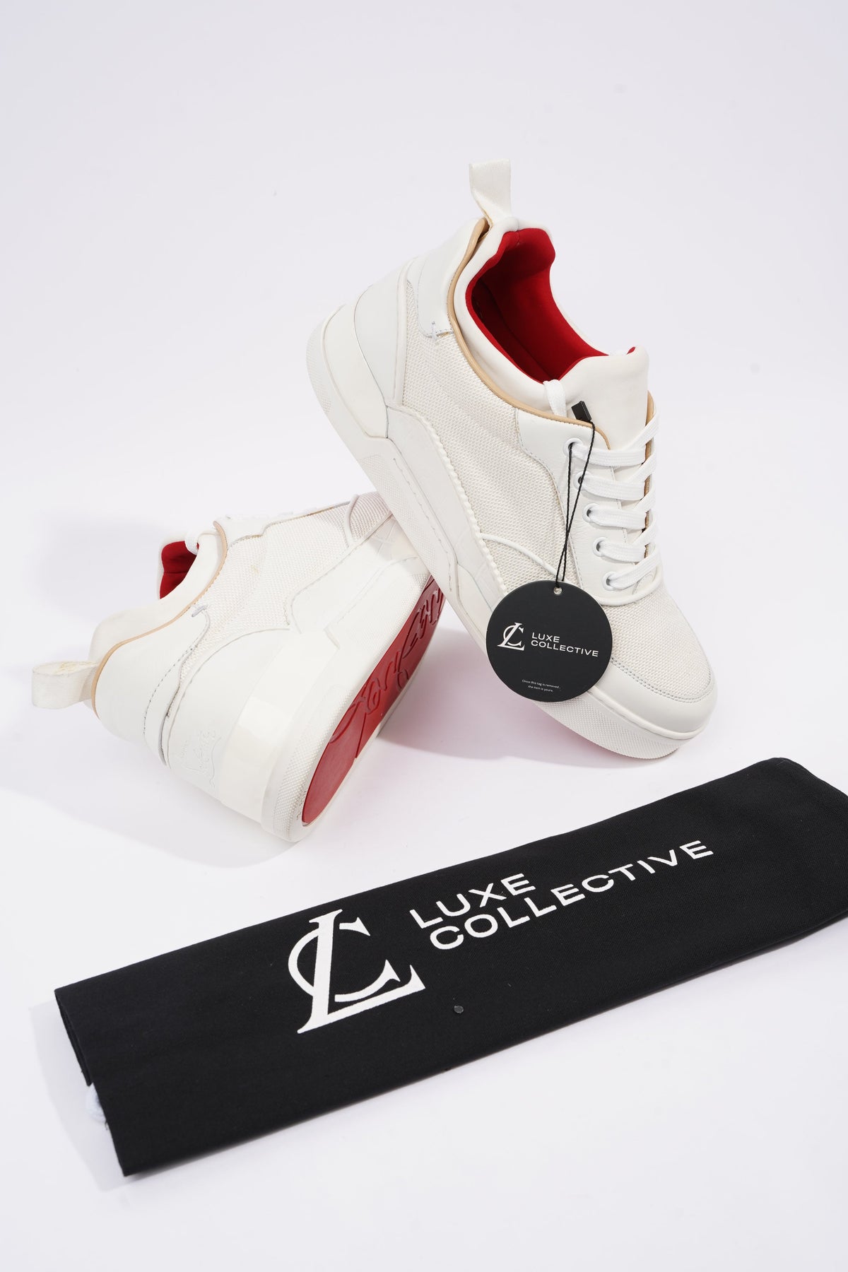 Christian Louboutin Aurelien flat sneakers for Men - White in Kuwait