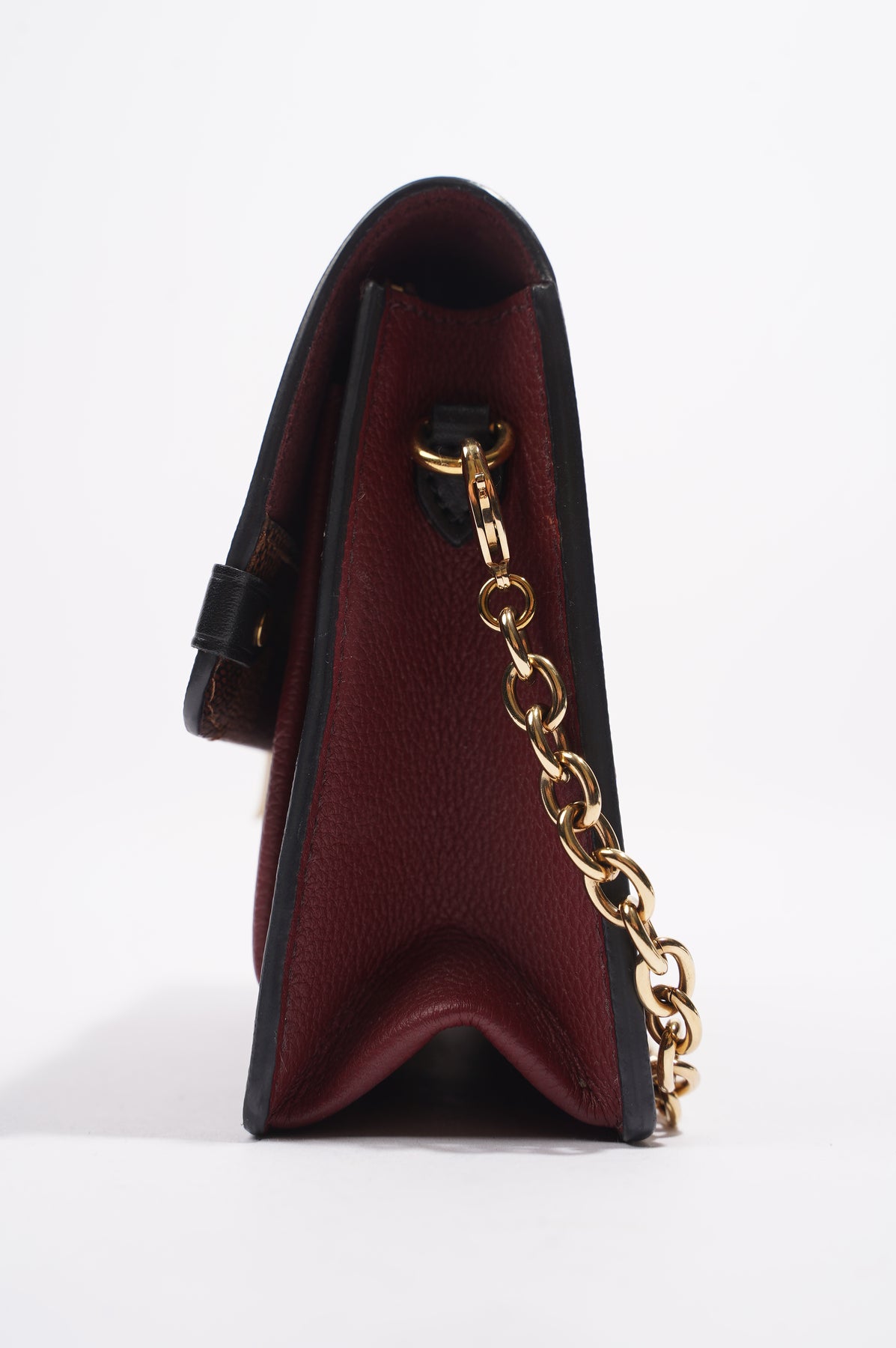 Louis Vuitton Damier Ebene Vavin Chain Wallet - Brown Crossbody