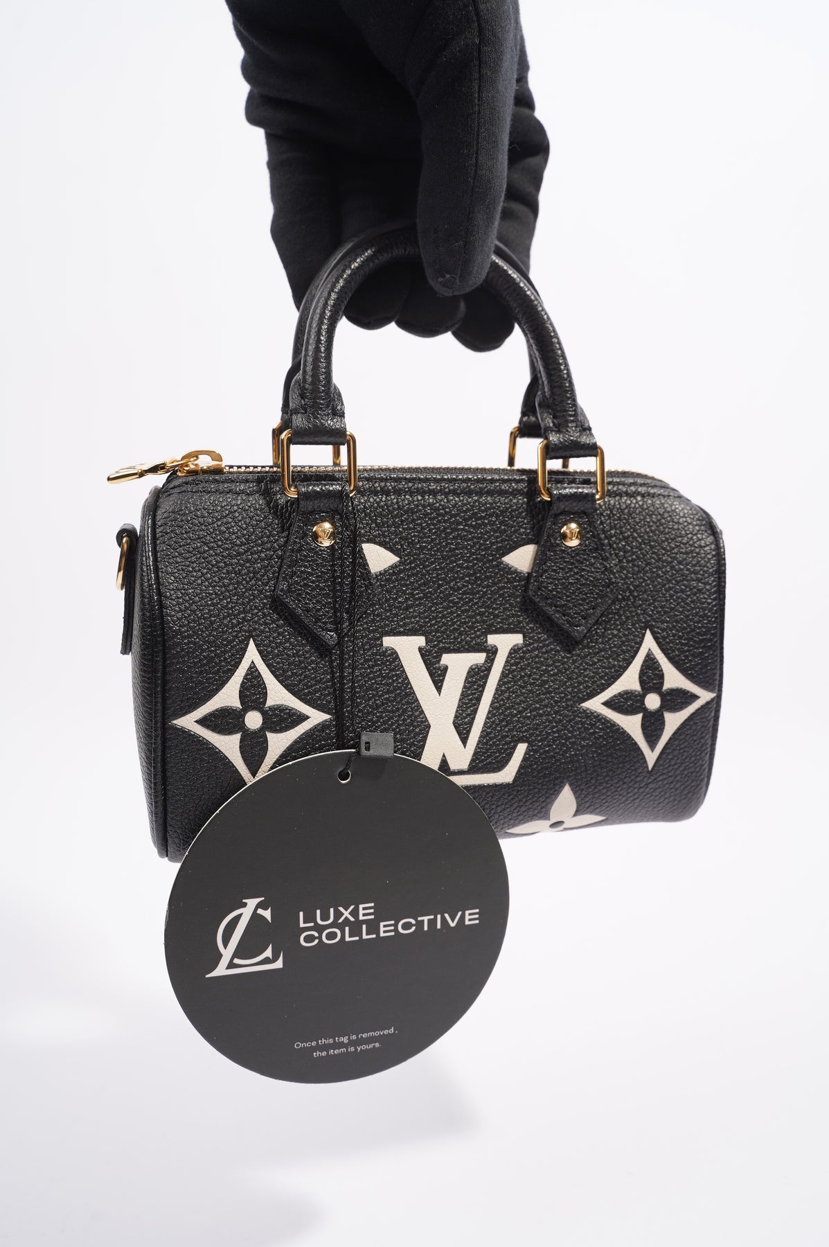 Louis Vuitton Terre Monogram Empreinte Leather Speedy Bandoulière