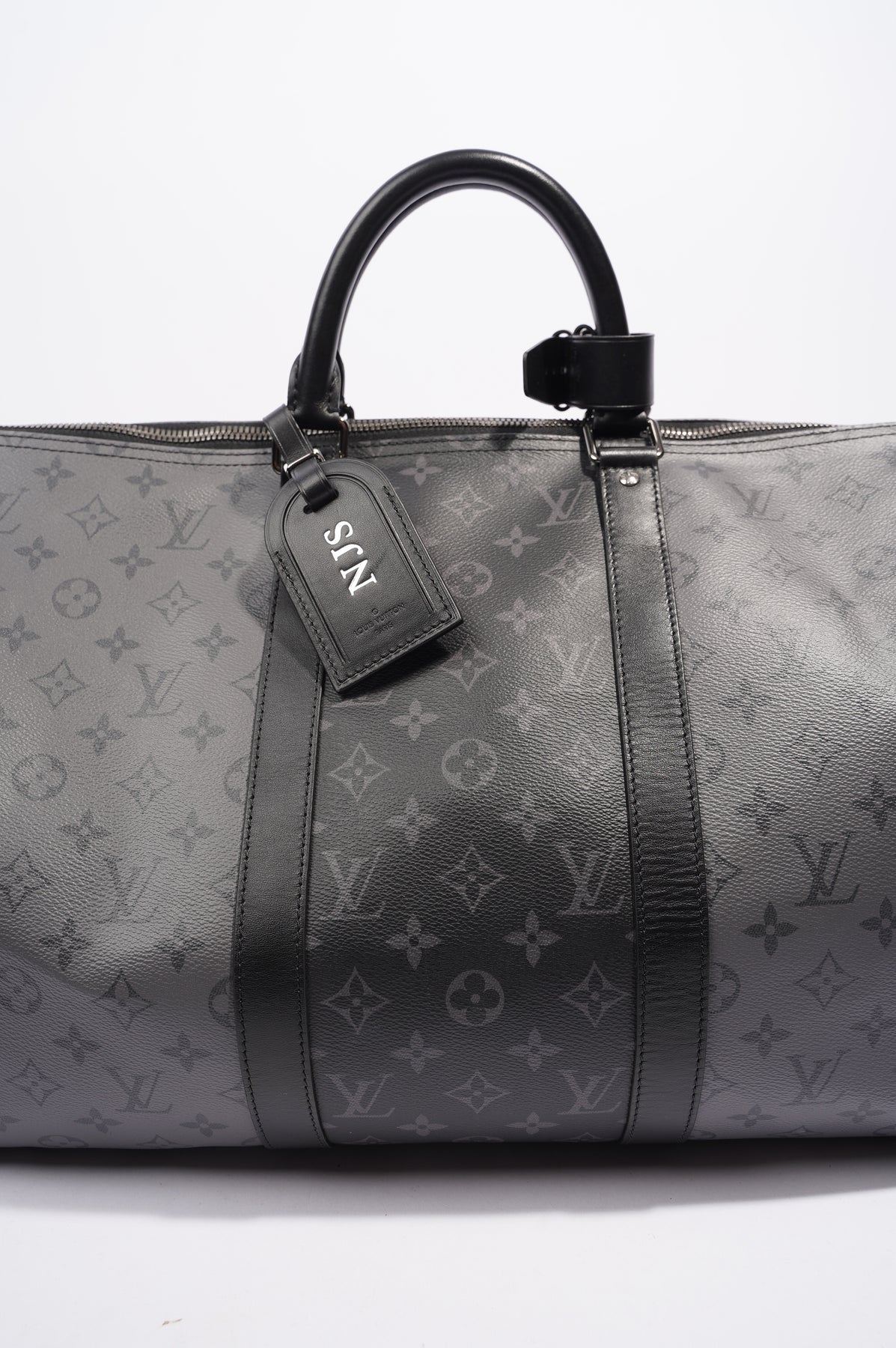 LOUIS VUITTON Keepall 50 Bandouliere Monogram Taiga Leather Travel Bag