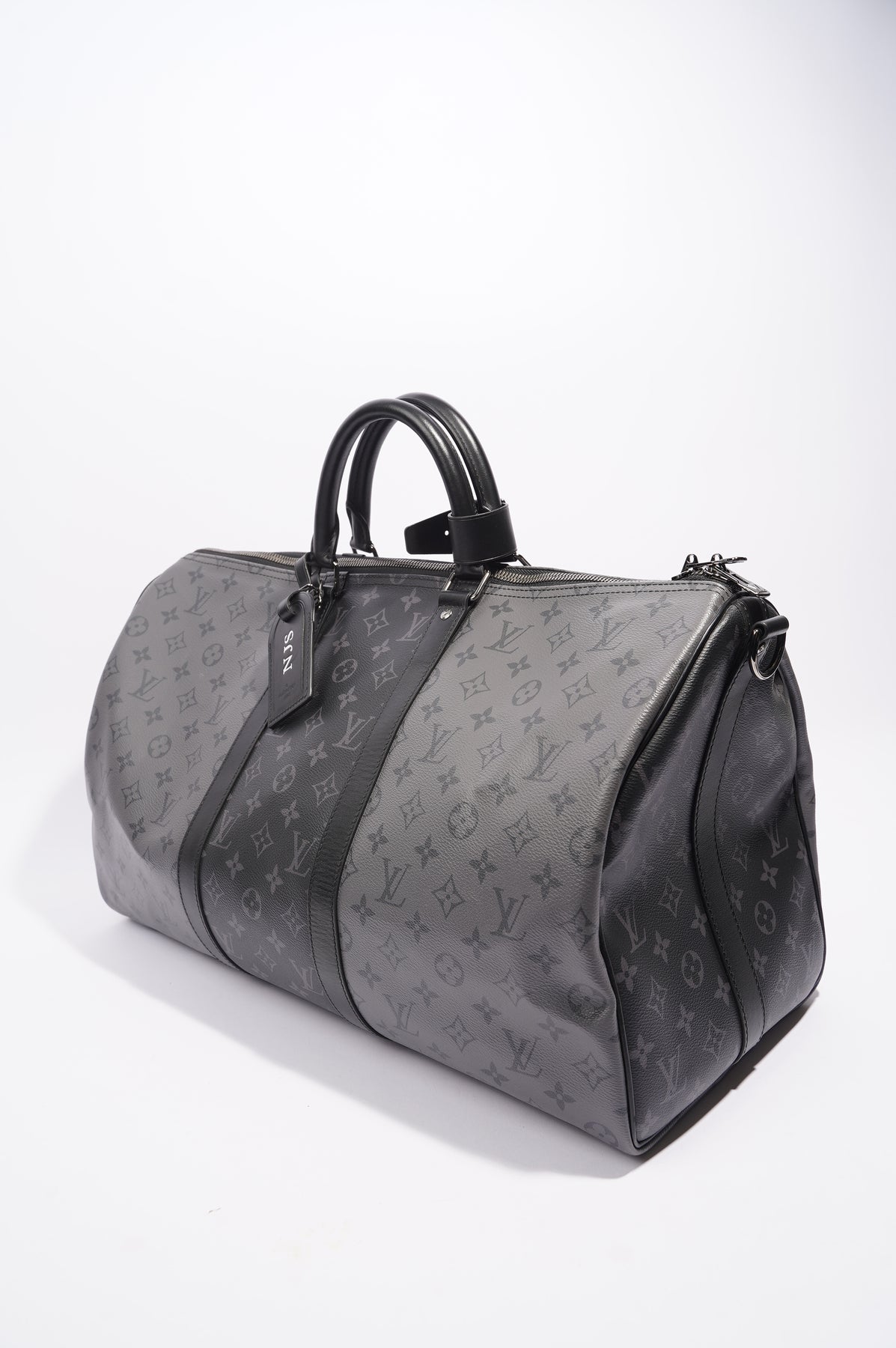 Louis Vuitton Mens Keepall Bandouliere Bag Monogram Eclipse 50 – Luxe  Collective