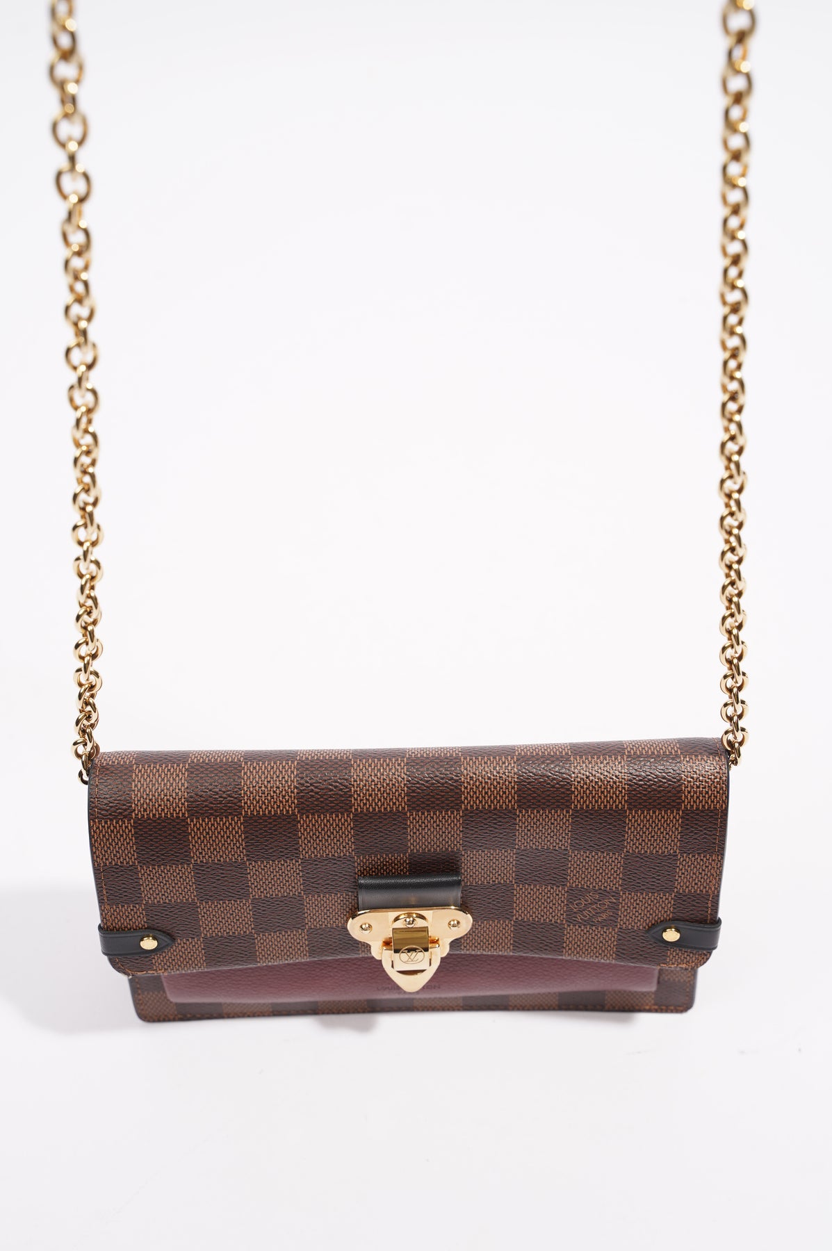 Louis Vuitton Damier Ebene Vavin Chain Wallet, Louis Vuitton Handbags