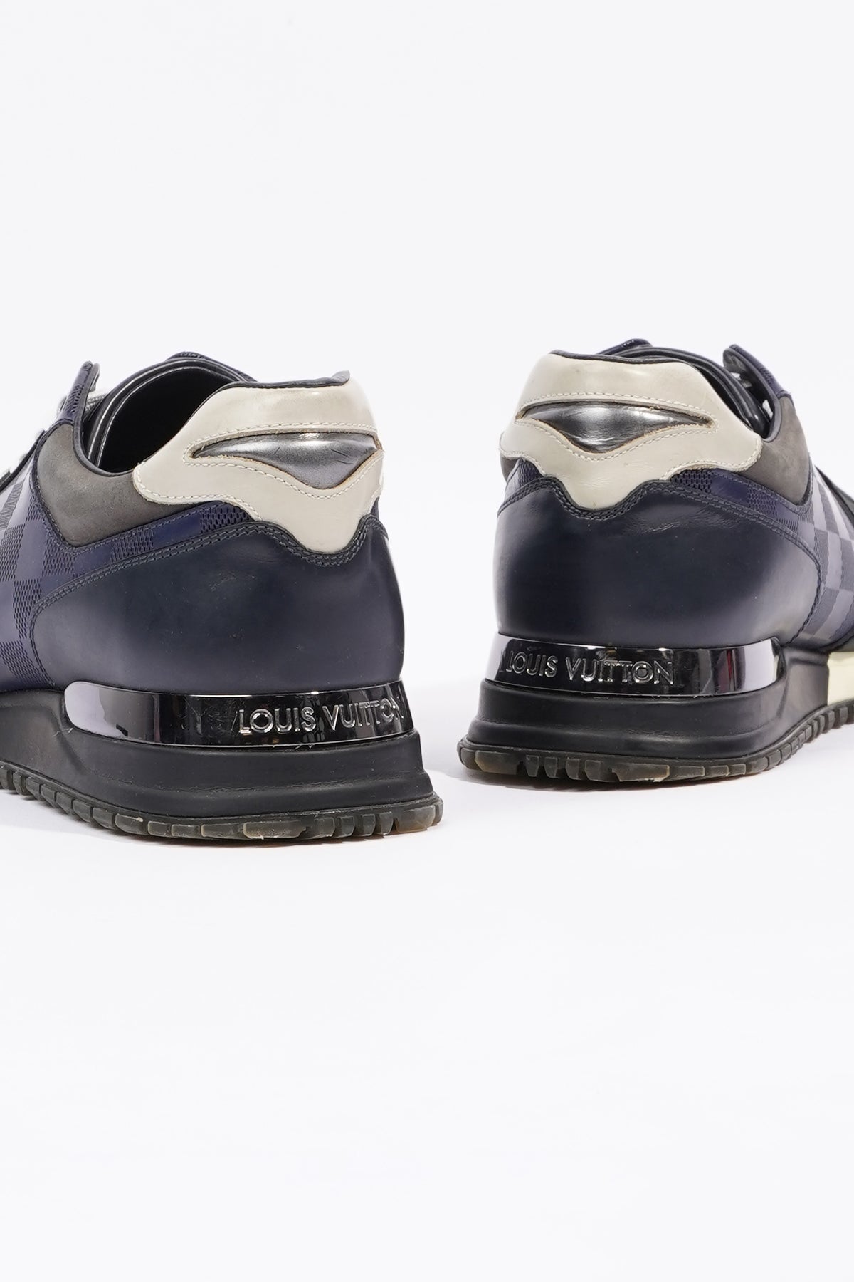 Louis Vuitton Men's Black Yellow Damier Run Away Sneaker – Luxuria & Co.