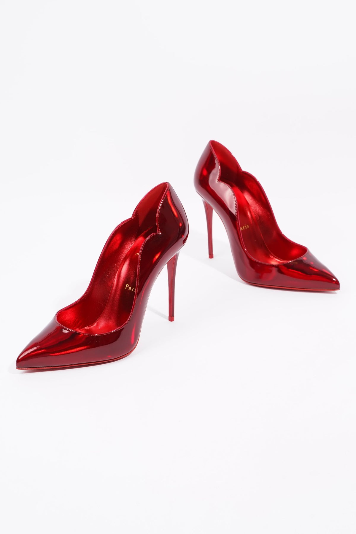 Christian Louboutin, Shoes, Authentic Psychic Red Louboutin Hot Chick 0  Mm New In Box Size 1011 415