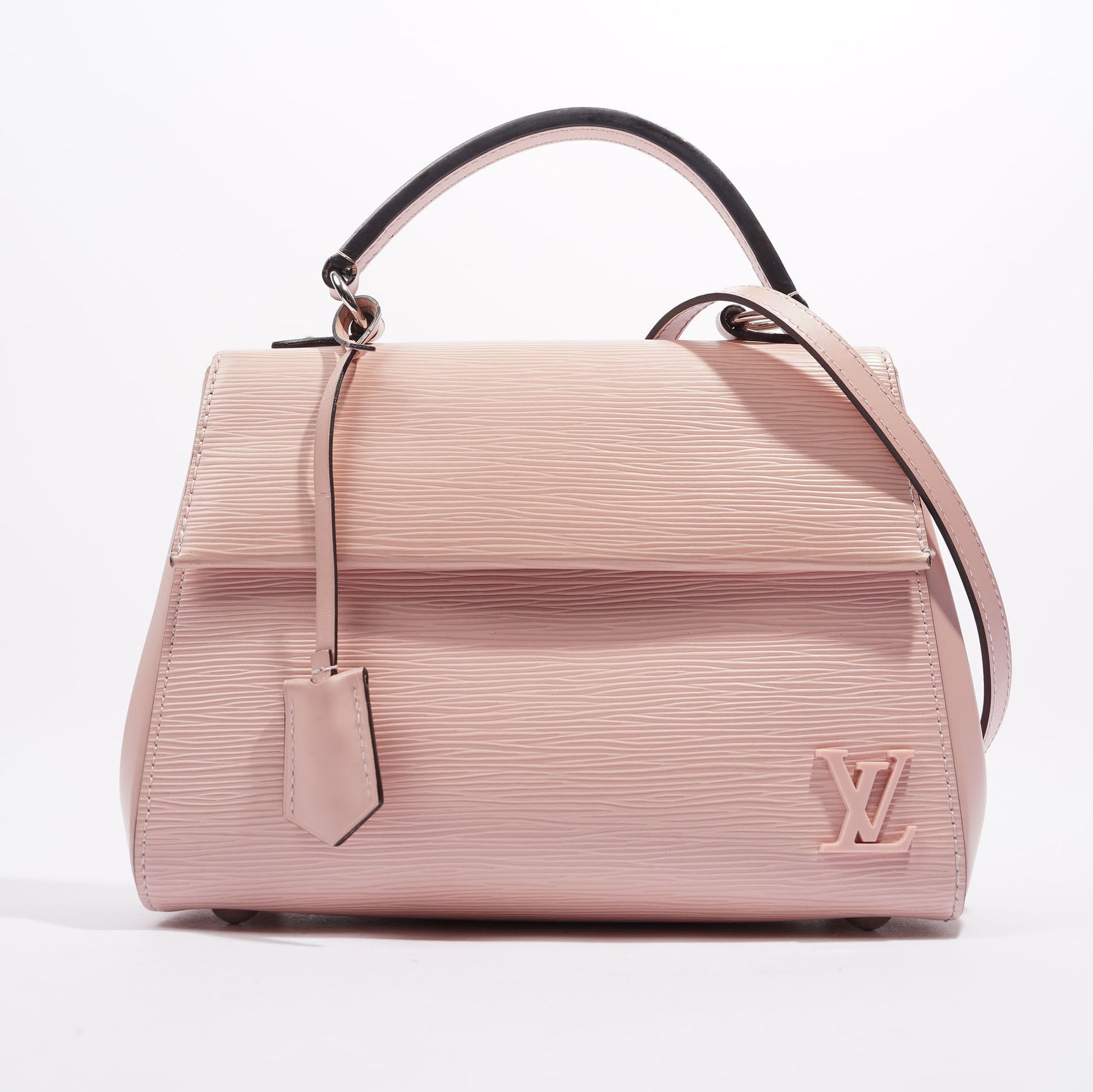 Louis Vuitton Black EPI Cluny BB Top Handle Bag