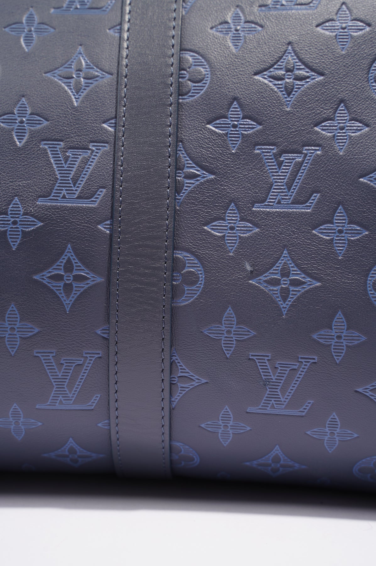 Louis Vuitton Keepall Bandouliere Monogram Denim 50 Navy