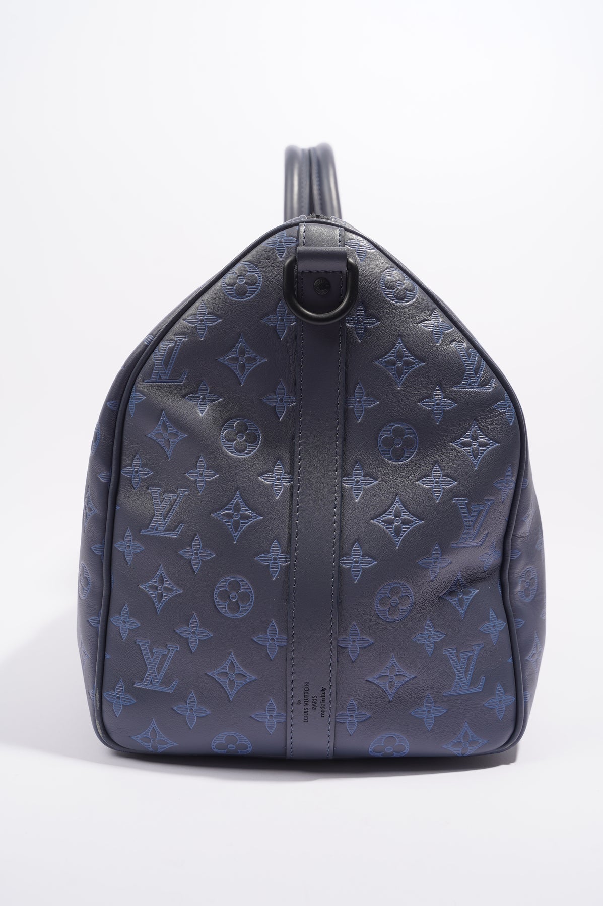 Louis Vuitton Mens Keepall 50 Shadow Blue Leather – Luxe Collective