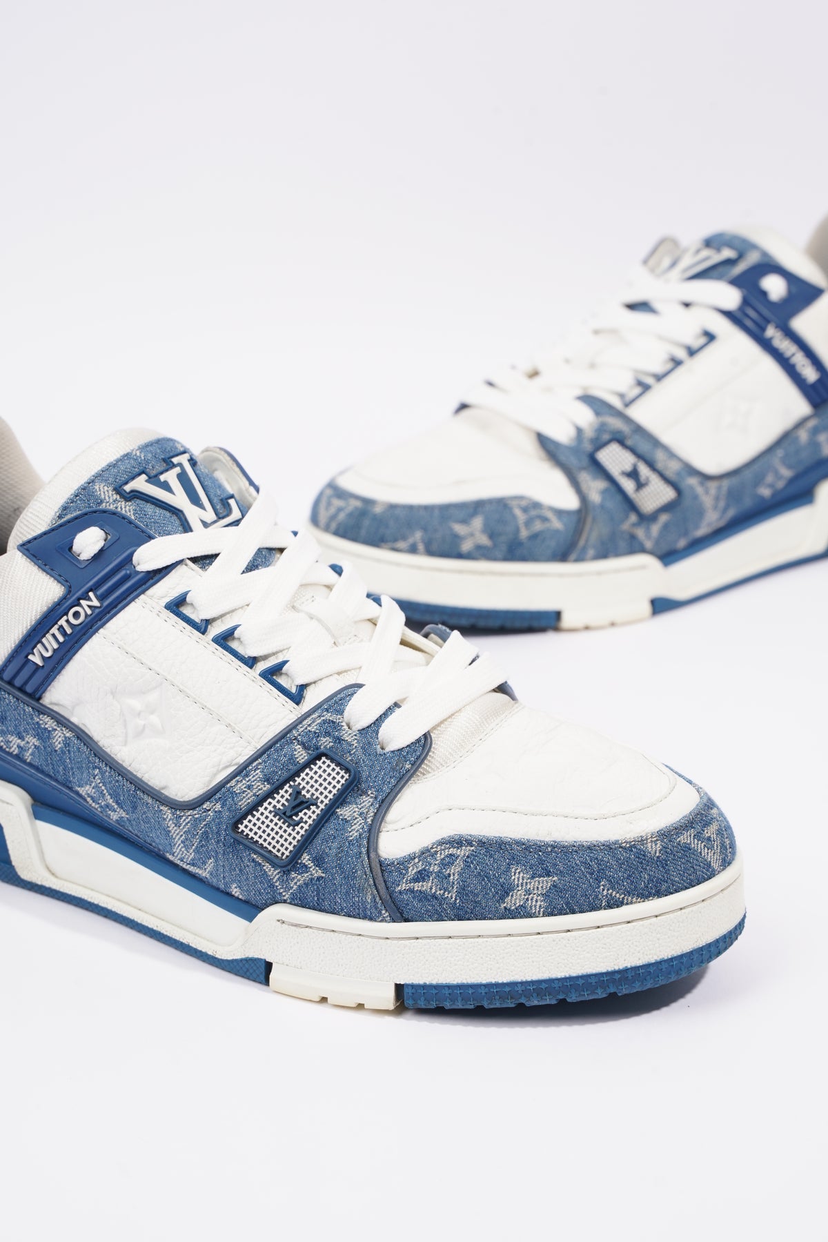 Louis Vuitton LV Monogram Blue Sneaker - UK 9 / Blue