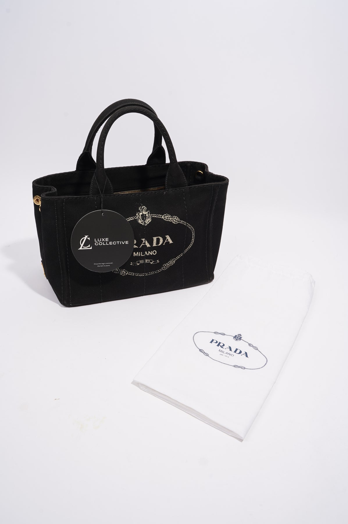 Prada Raffia Canapa Small Shopping Tote (SHF-4HH5Ew) – LuxeDH