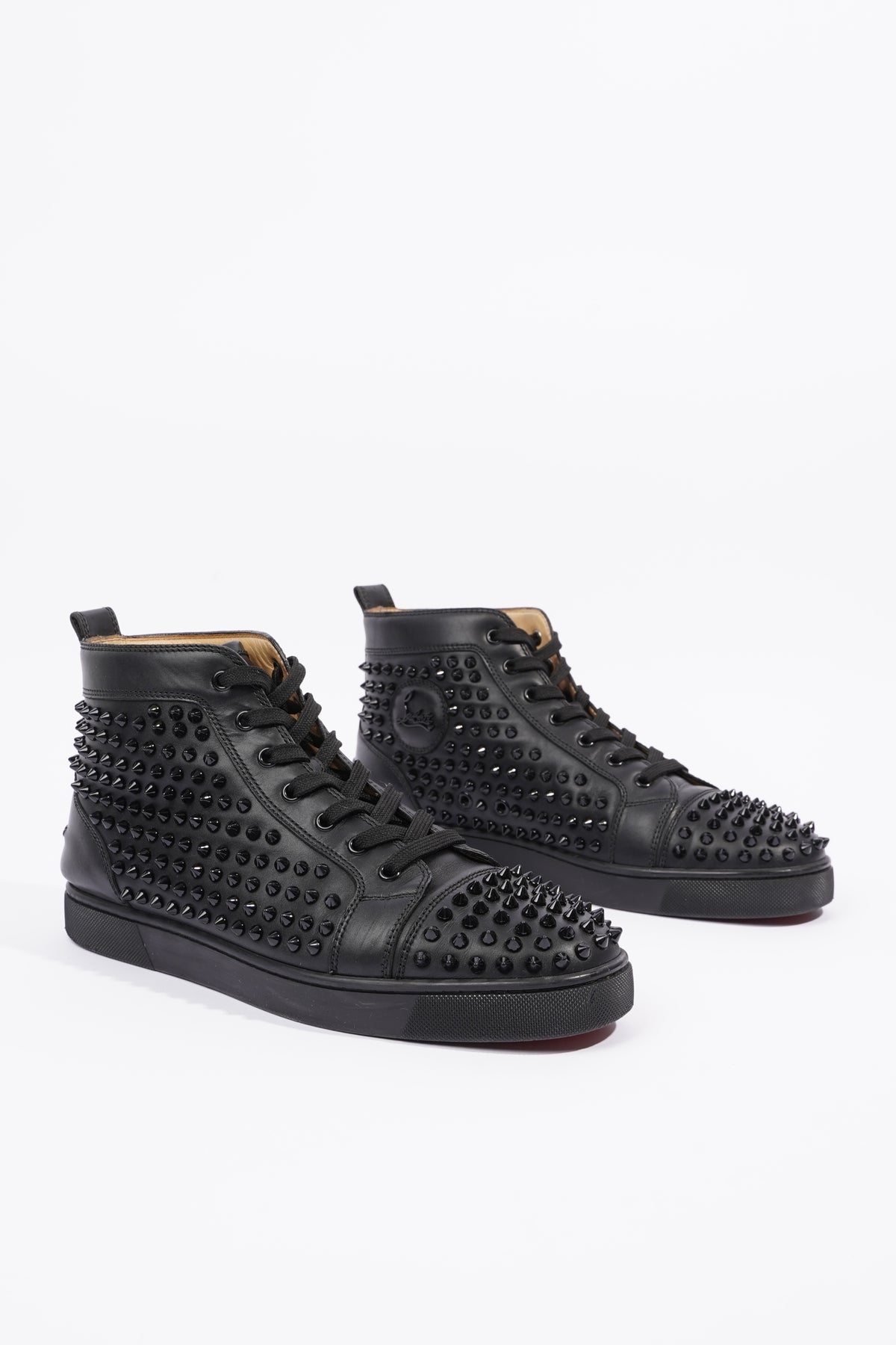 Christian louboutin junior spike hot sale black