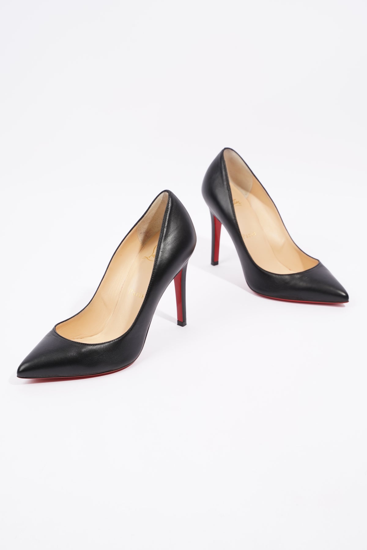 Christian Louboutin Pigalle Patent Pumps 100 - Black - 36