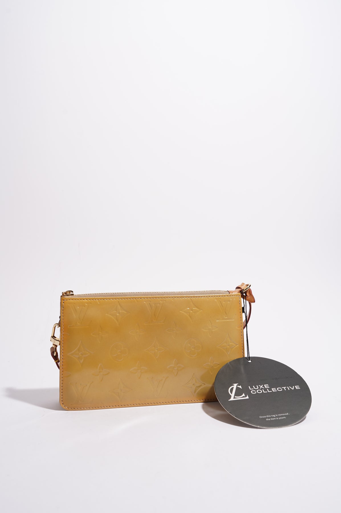 Louis Vuitton Womens Vintage Pochette Accessoire Mustard Vernis – Luxe  Collective