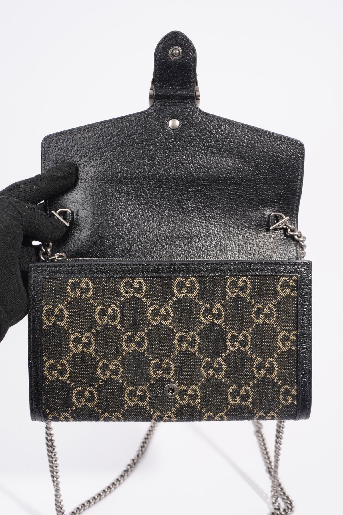 FWRD Renew Gucci Dionysus Chain Shoulder Bag in Beige | FWRD