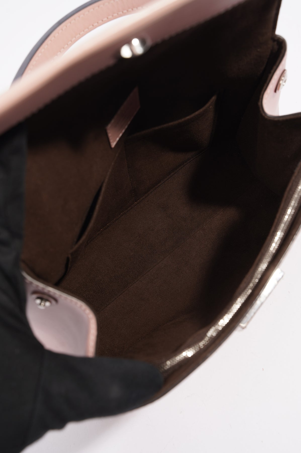 Louis Vuitton Cluny BB Epi Leather Black Pink M59134 Crossbody Bag LV logo