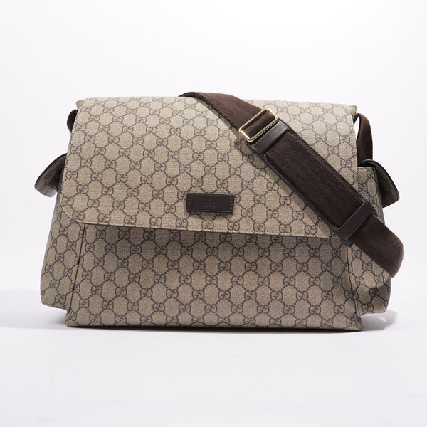 Gucci Womens Changing Bag Brown Canvas