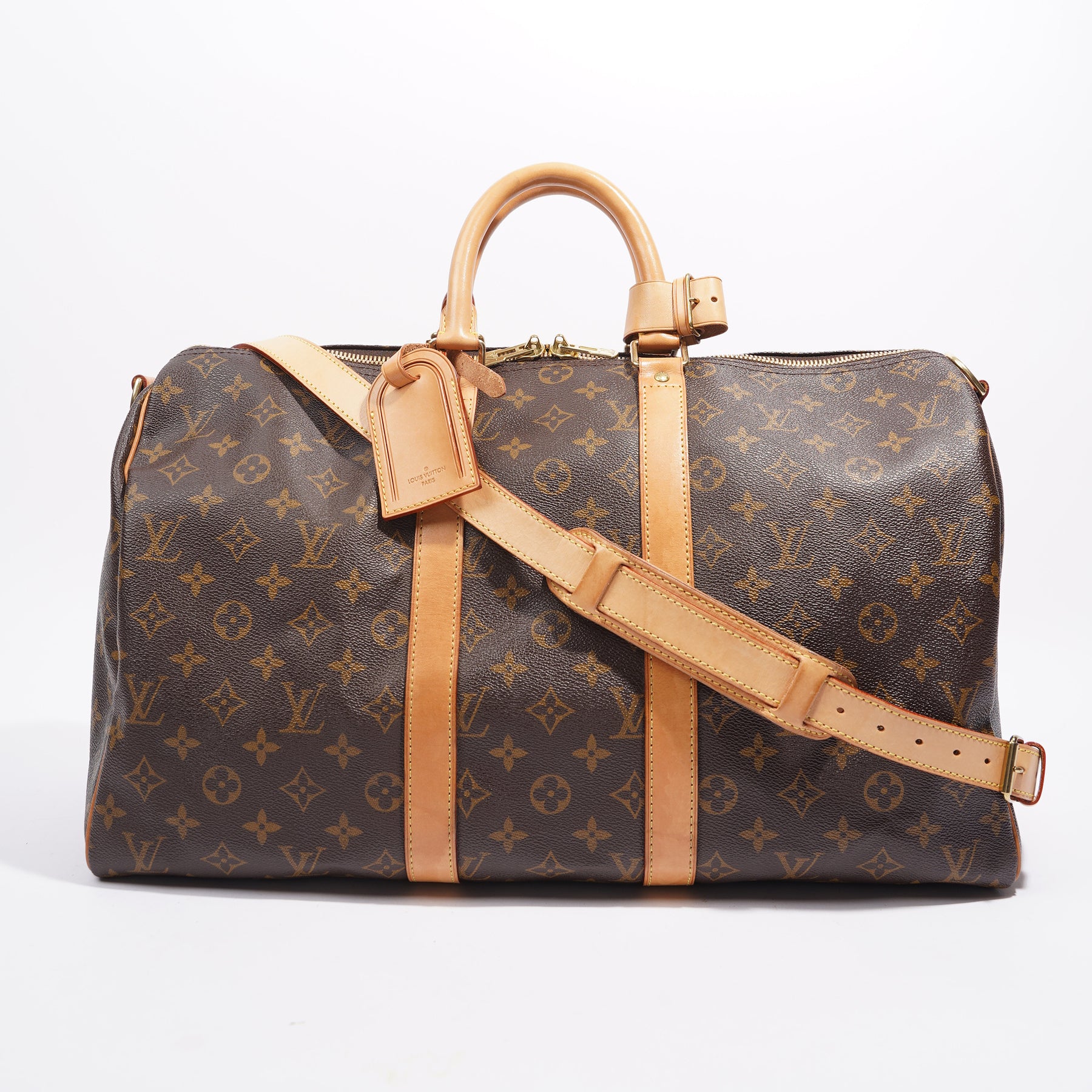 Louis Vuitton Womens Keepall Bandouliere Bag Monogram Canvas 45 – Luxe  Collective