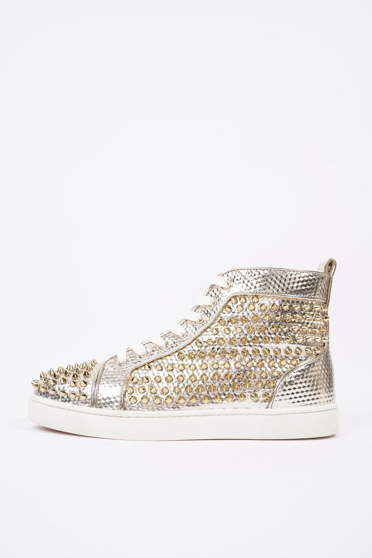 Gold spiked cheap louboutins mens