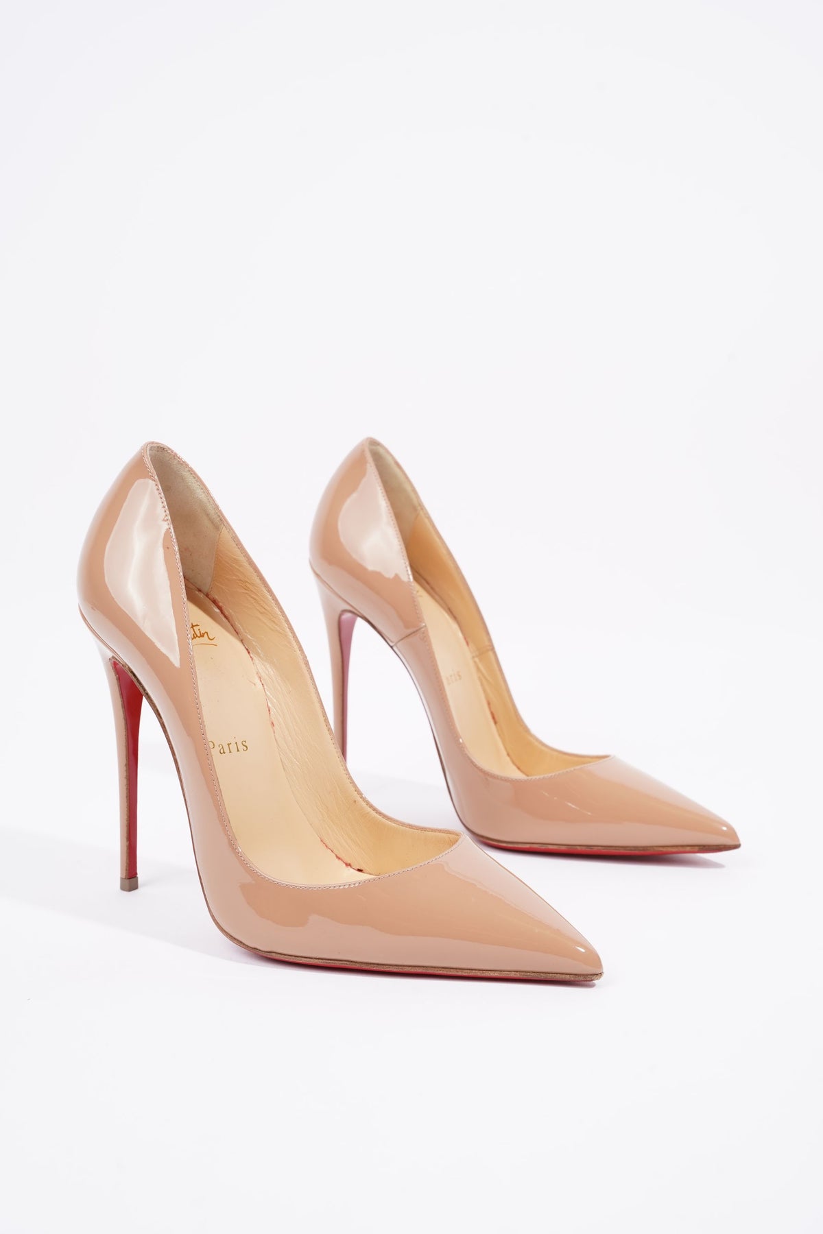 So kate patent leather heels Christian Louboutin Beige size 36 EU