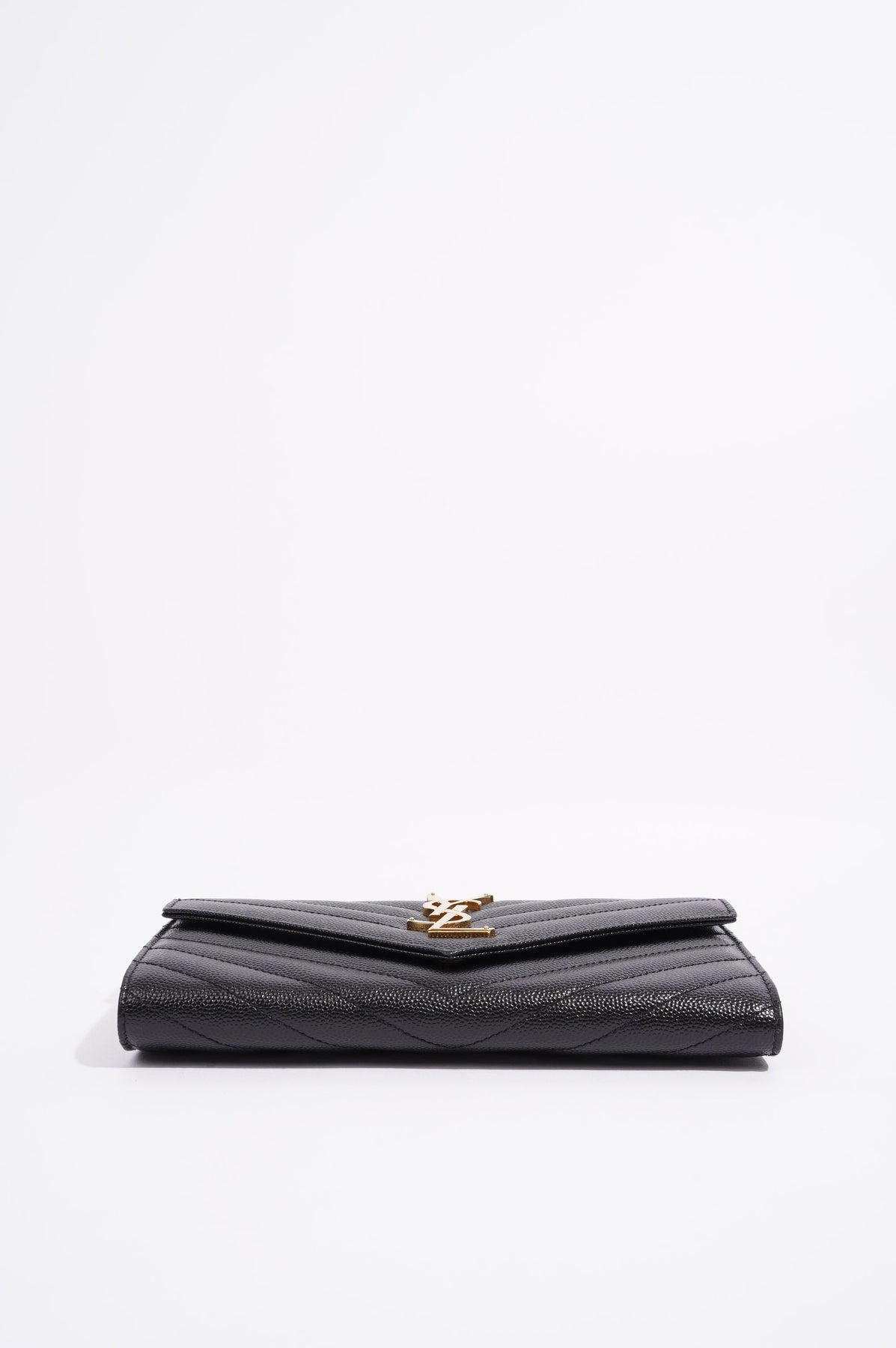 YSL Black & Gold Zippy Cassandra Long Wallet – The Luxury Lady
