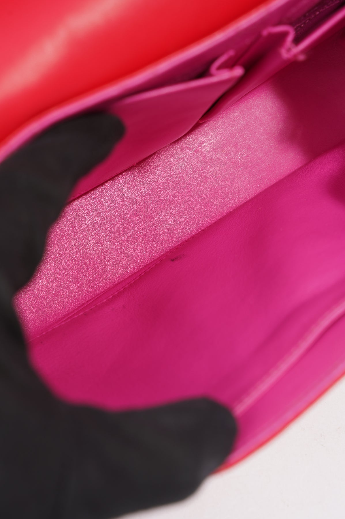 Christian Dior Saddle Handbag Purse Satin Beige Pink Brown 05RU