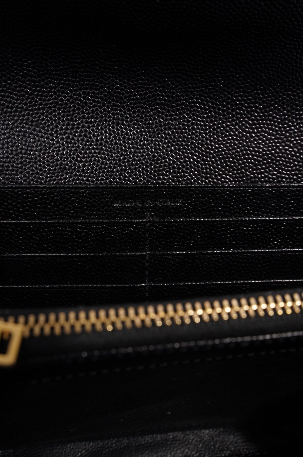 YSL Black & Gold Zippy Cassandra Long Wallet – The Luxury Lady