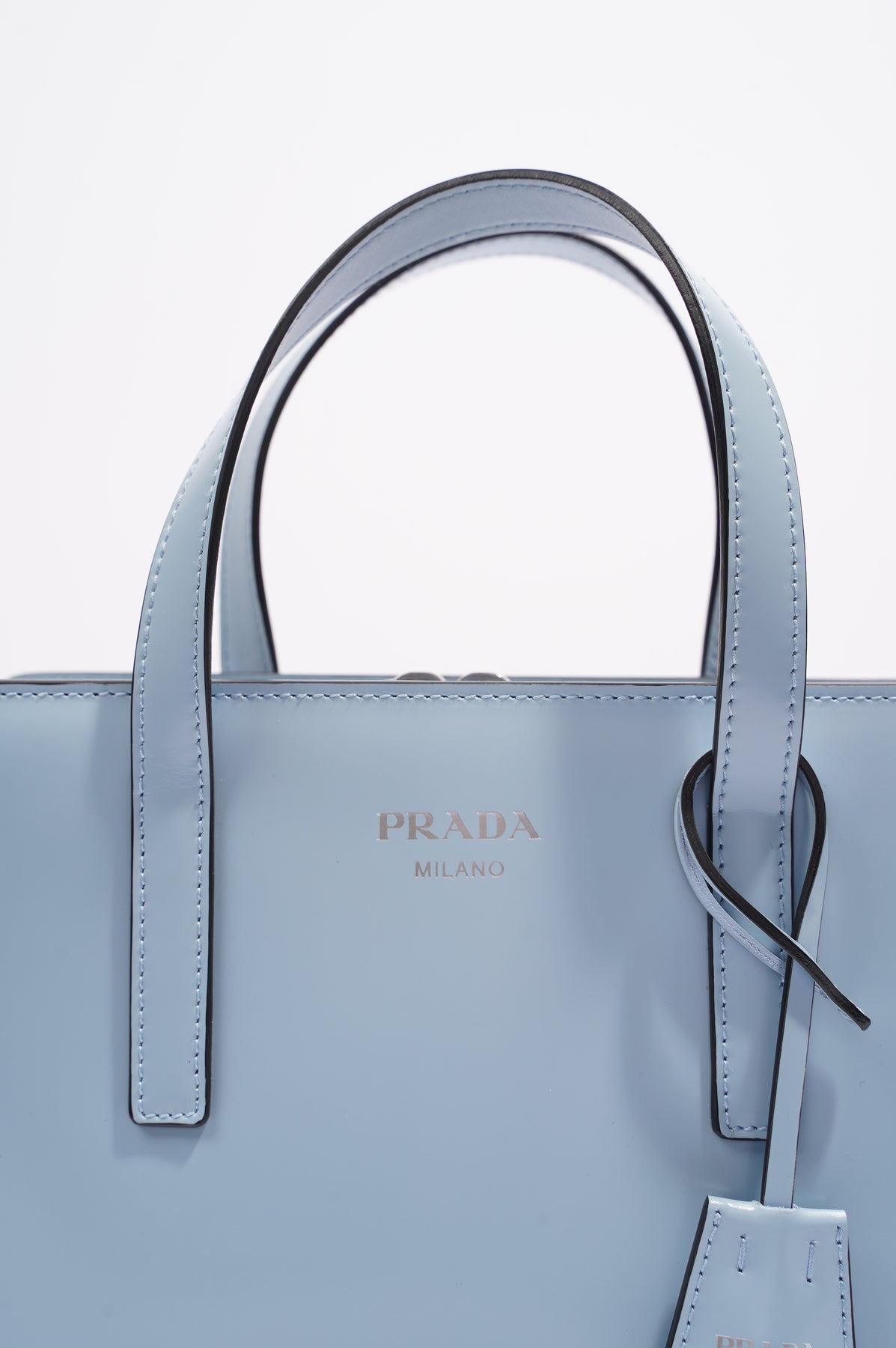 What Goes Around Comes Around Prada Blue Saffiano Galleria Bag