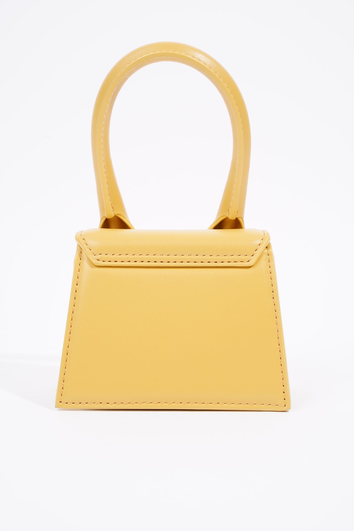 Jacquemus Mustard Suede Le Chiquito Top Handle Bag Jacquemus