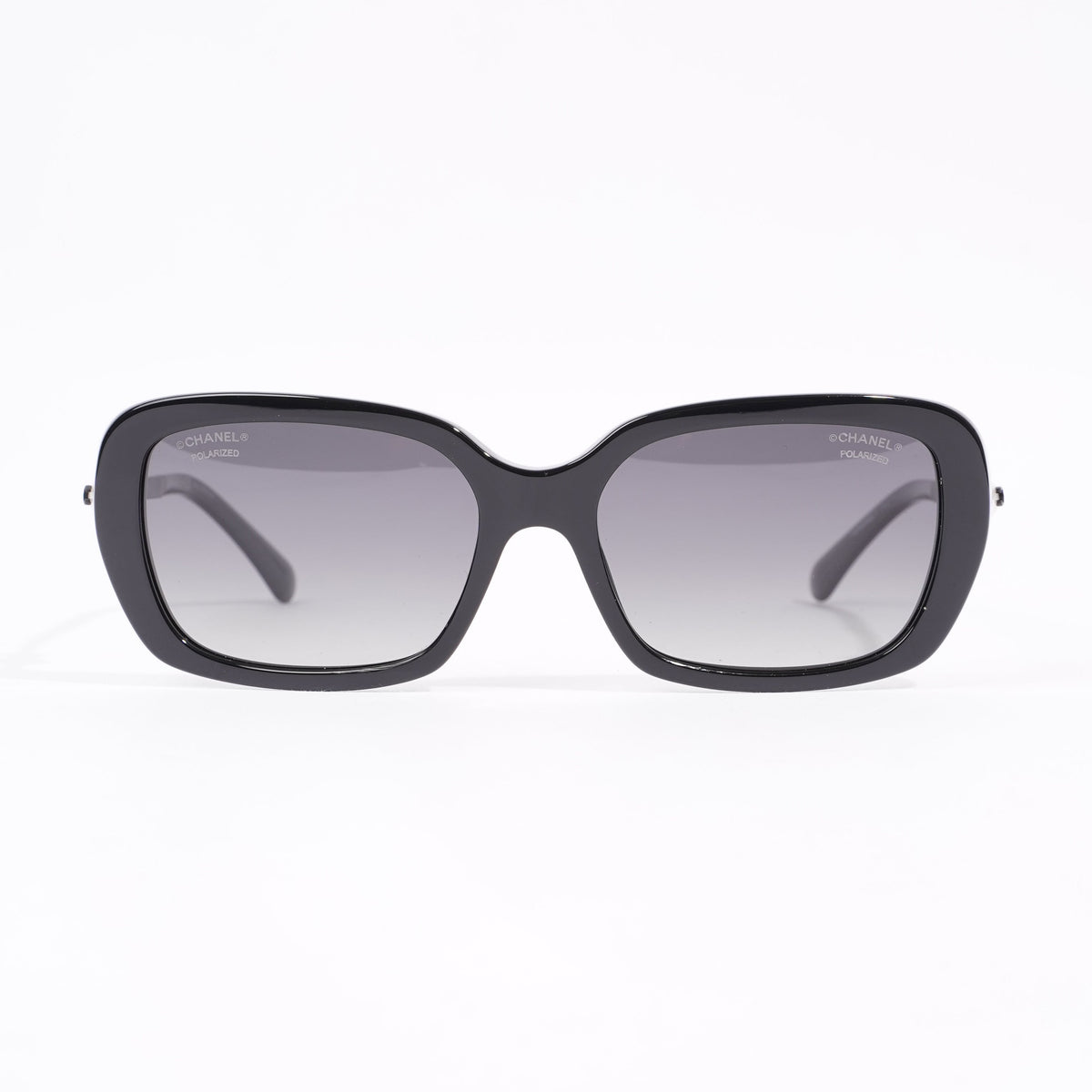 Chanel Womens Pearl CC Sunglasses Black Acetate 140 – Luxe Collective