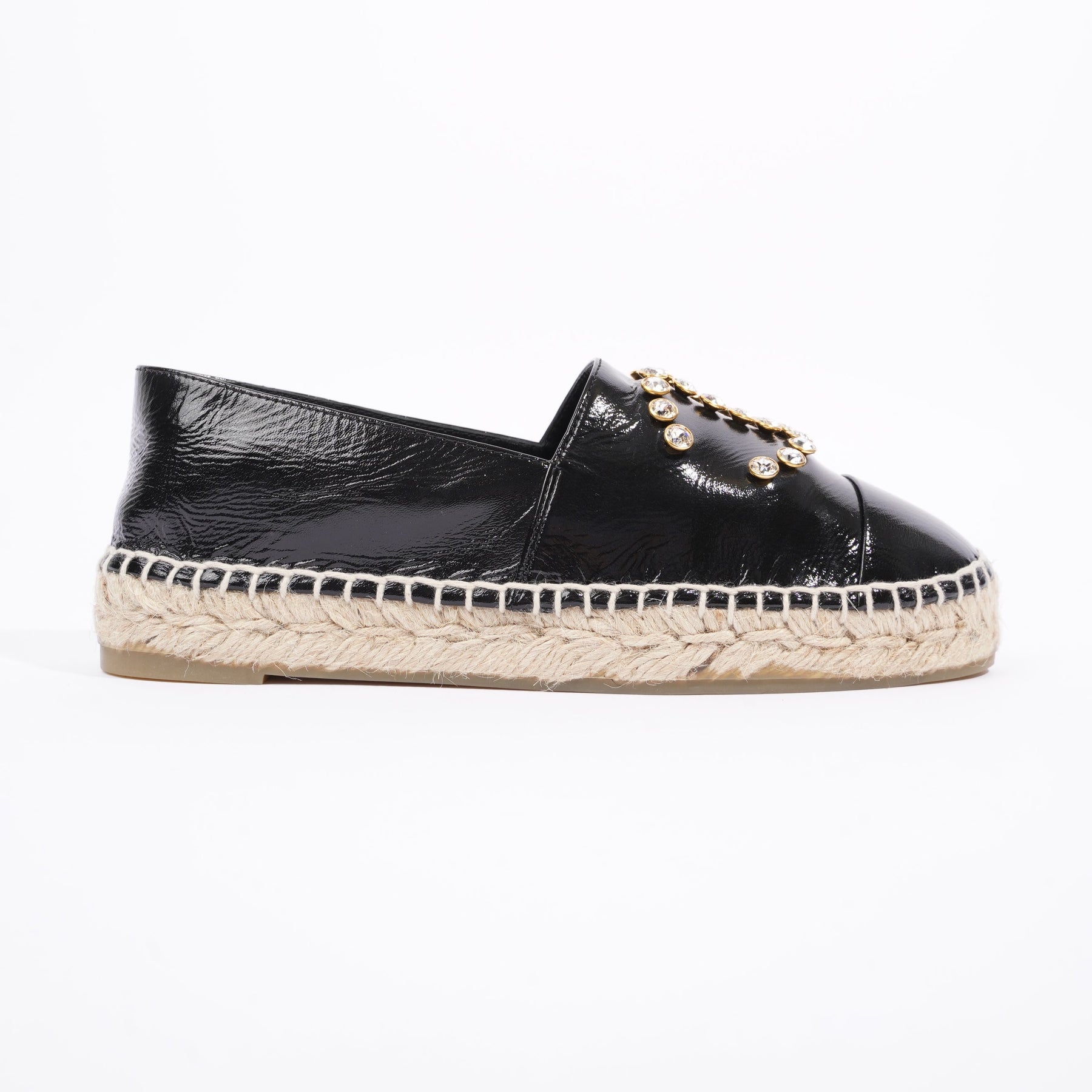 Chanel Womens Espadrilles Black Patent Leather EU 36 / UK 3 – Luxe  Collective