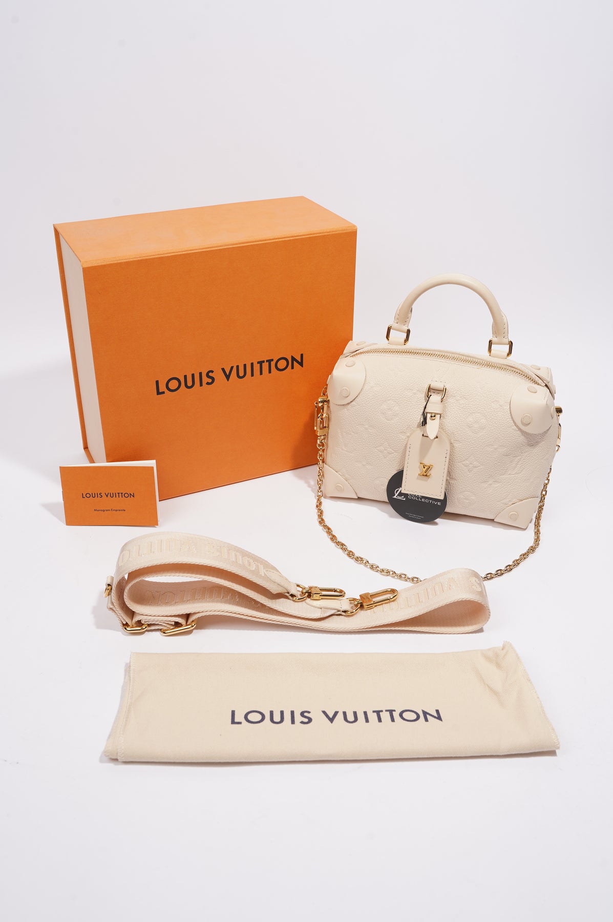 Louis Vuitton Malle Souple Empreinte Embossed White Leather – Luxe