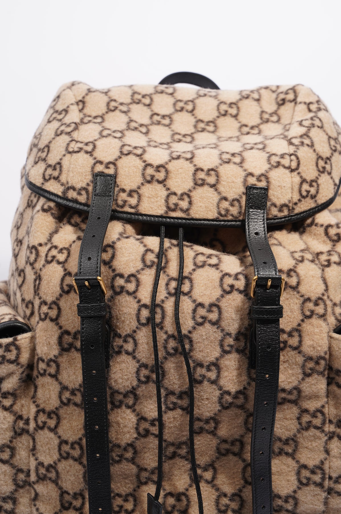 Gucci GG Wool Beige Brown Backpack MSCXZDU 144030002917 – Max Pawn