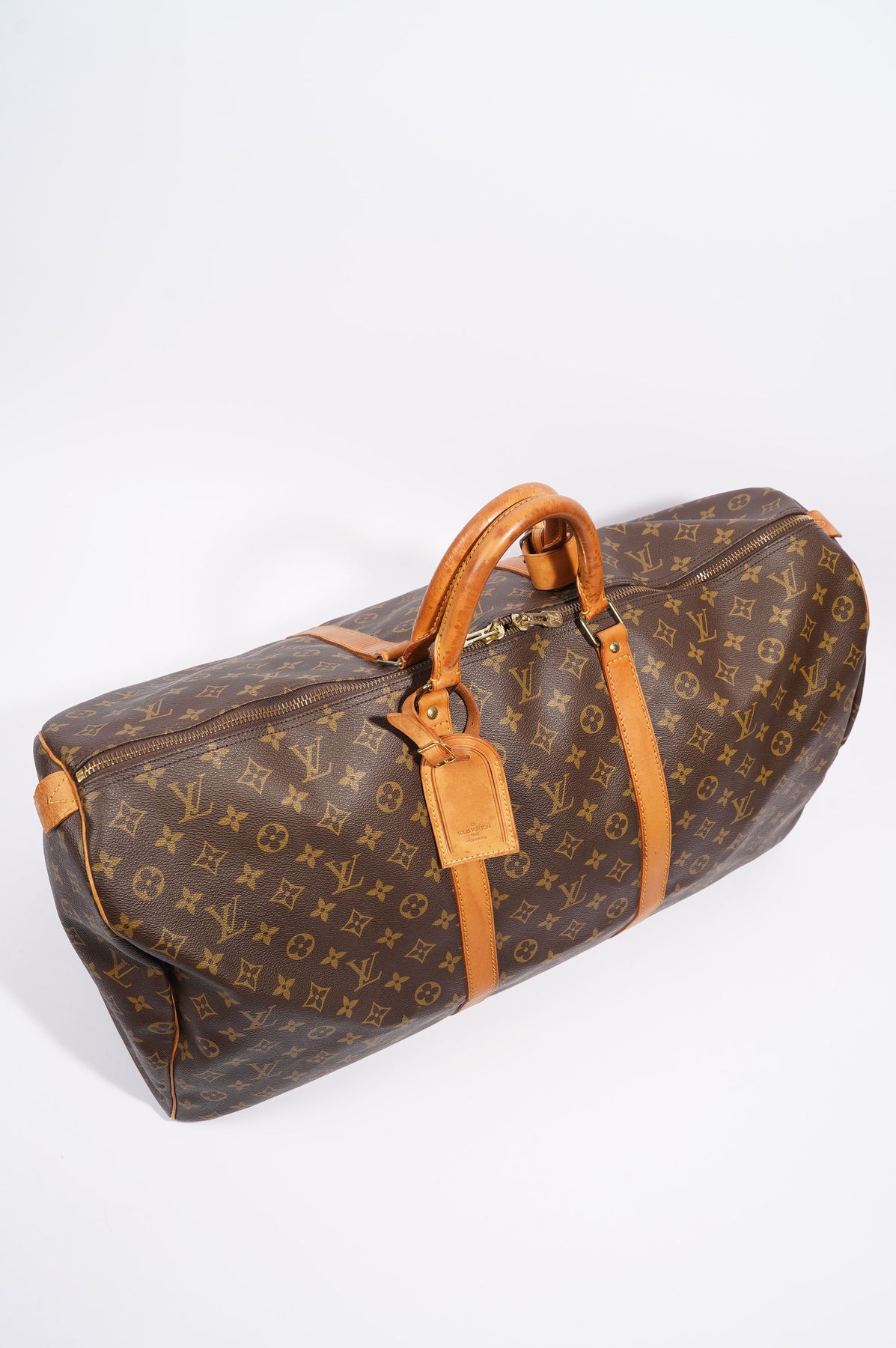 Vintage Louis Vuitton Keepall 60 Duffle Bag, Brown Monogram Canvas