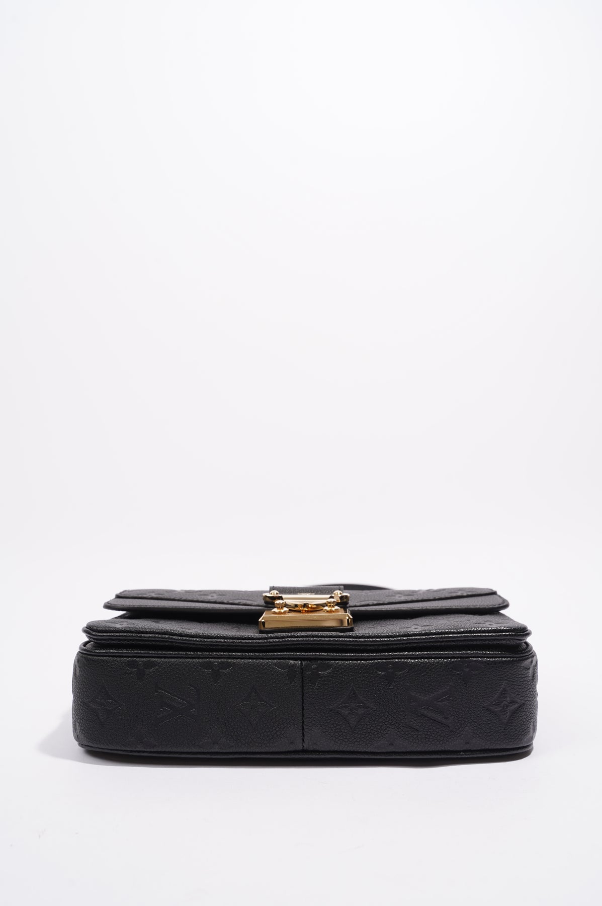 *BRAND NEW* LOUIS VUITTON Black Monogram Empreinte Leather Marceau Handbag  CHAIN
